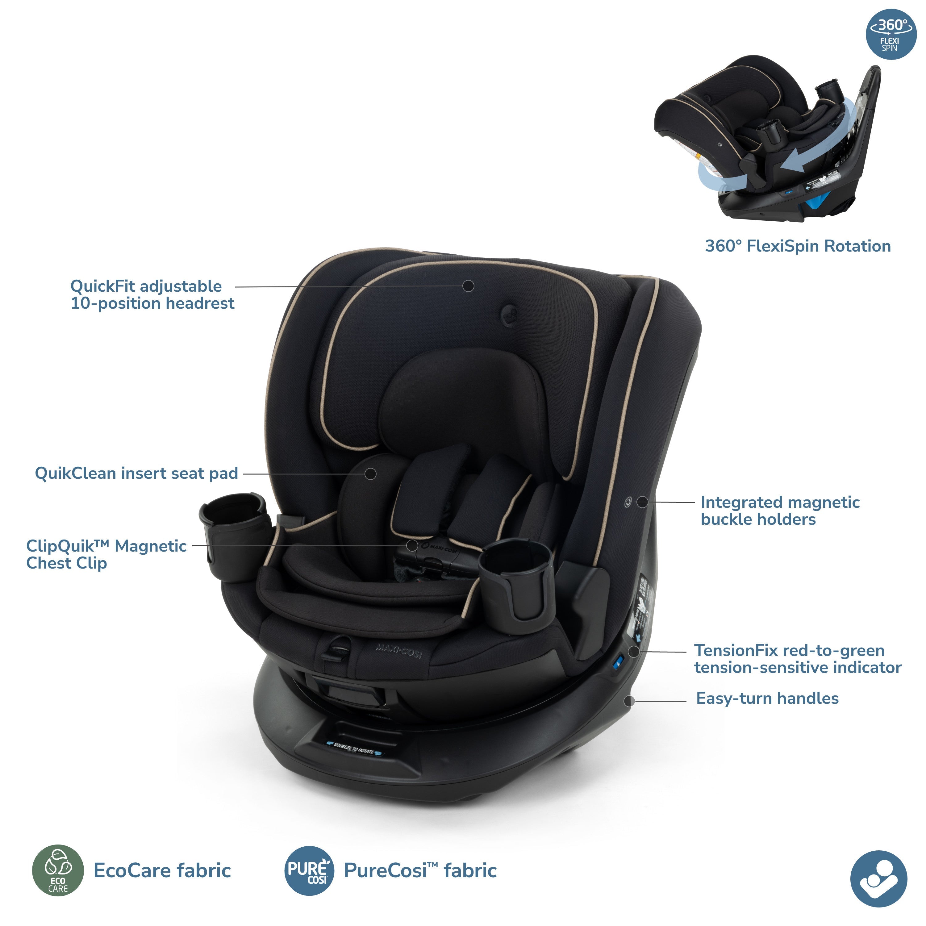 Maxi-Cosi Andi 360 Rotating All-in-One Convertible Car Seat