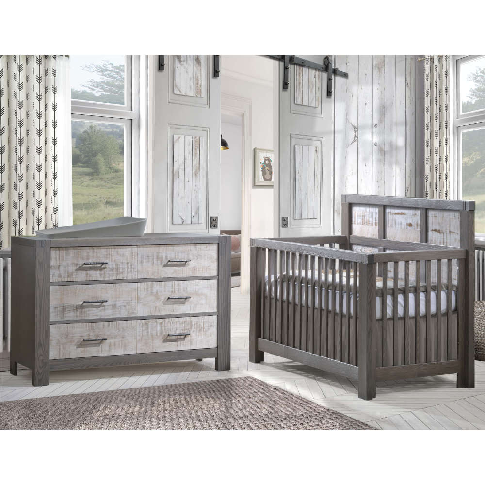 Natart Rustico Moderno ''5-in-1'' Convertible Crib