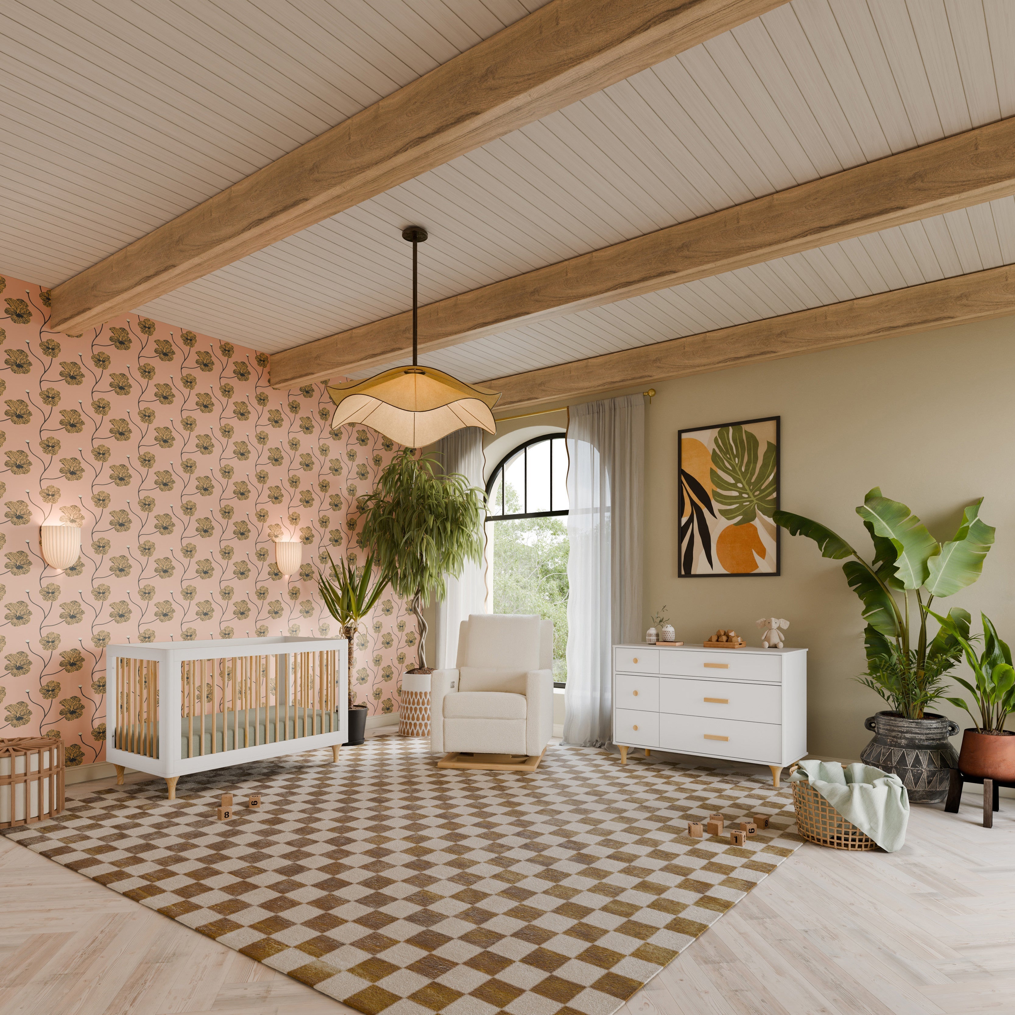 Babyletto Lolly 3-in-1 Convertible Crib with Toddler Bed Conversion Kit