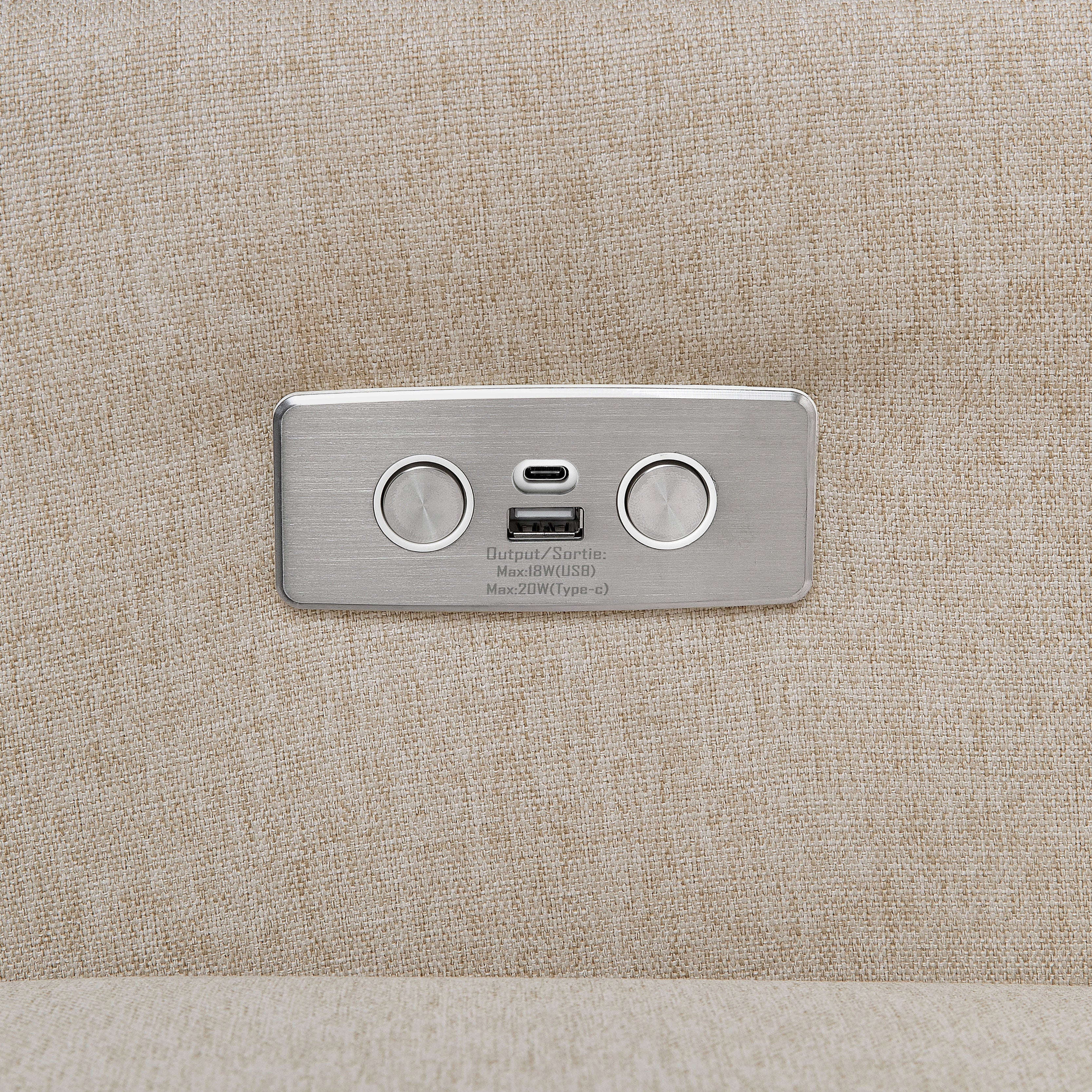 Babyletto Kiwi Electronic Recliner and Swivel Glider with USB port