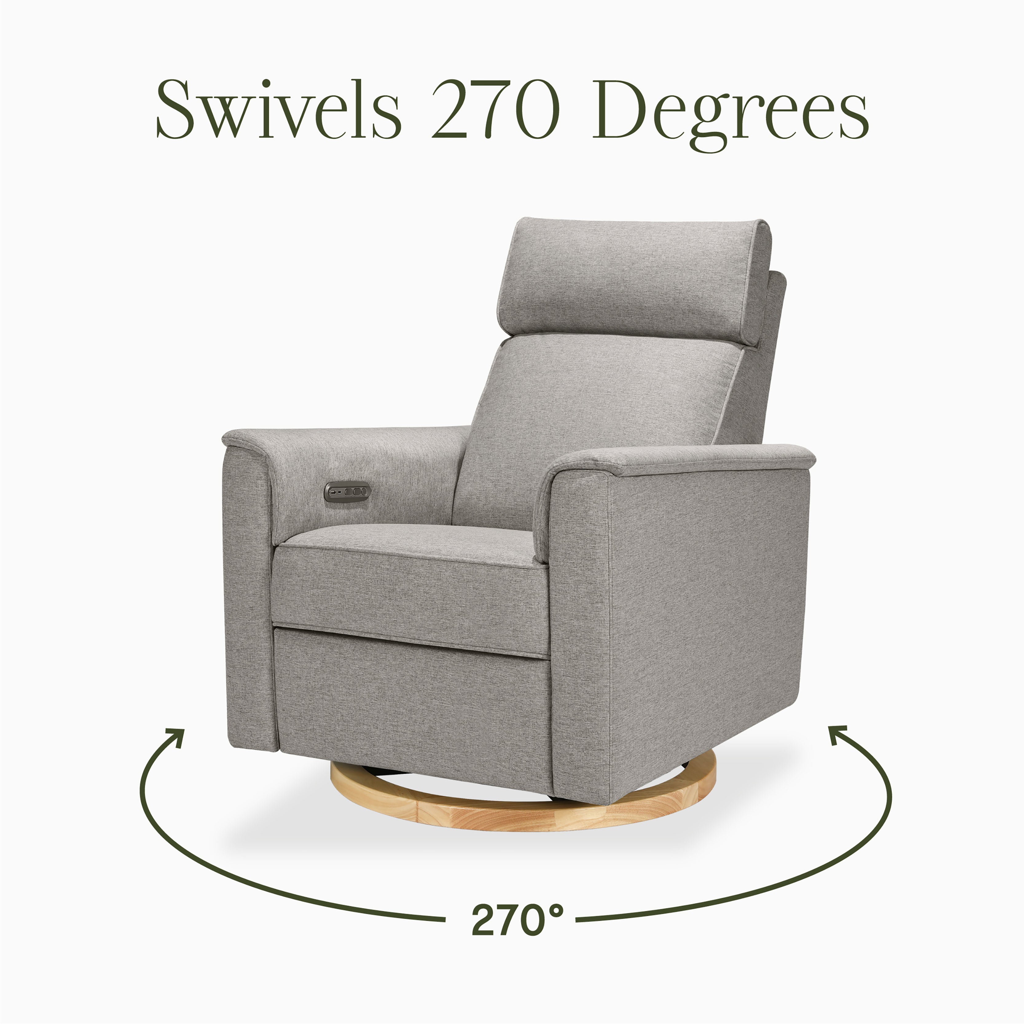Namesake Willa Plus Power Glider Recliner + Power Headrest