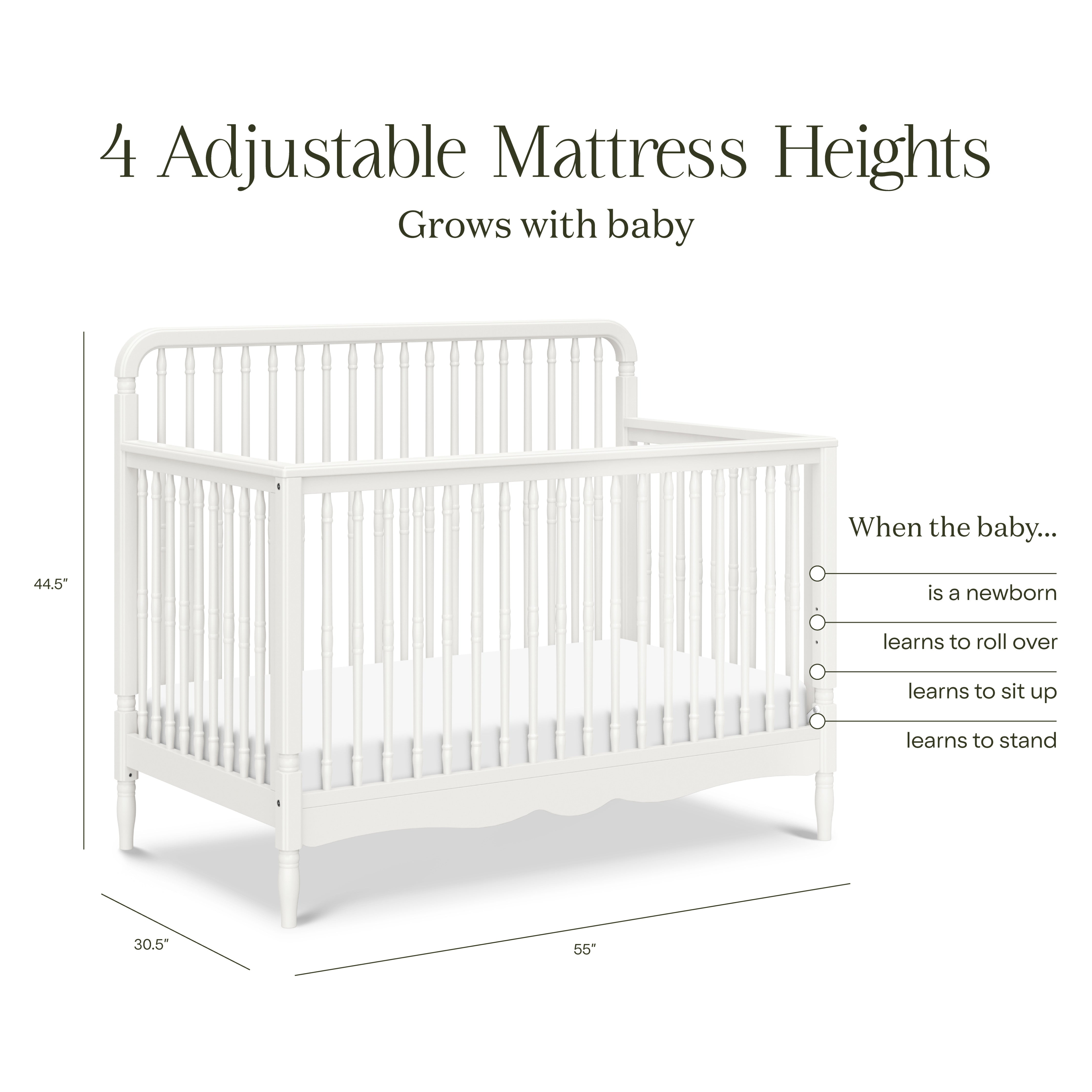 Namesake Liberty 4-in-1 Convertible Spindle Crib