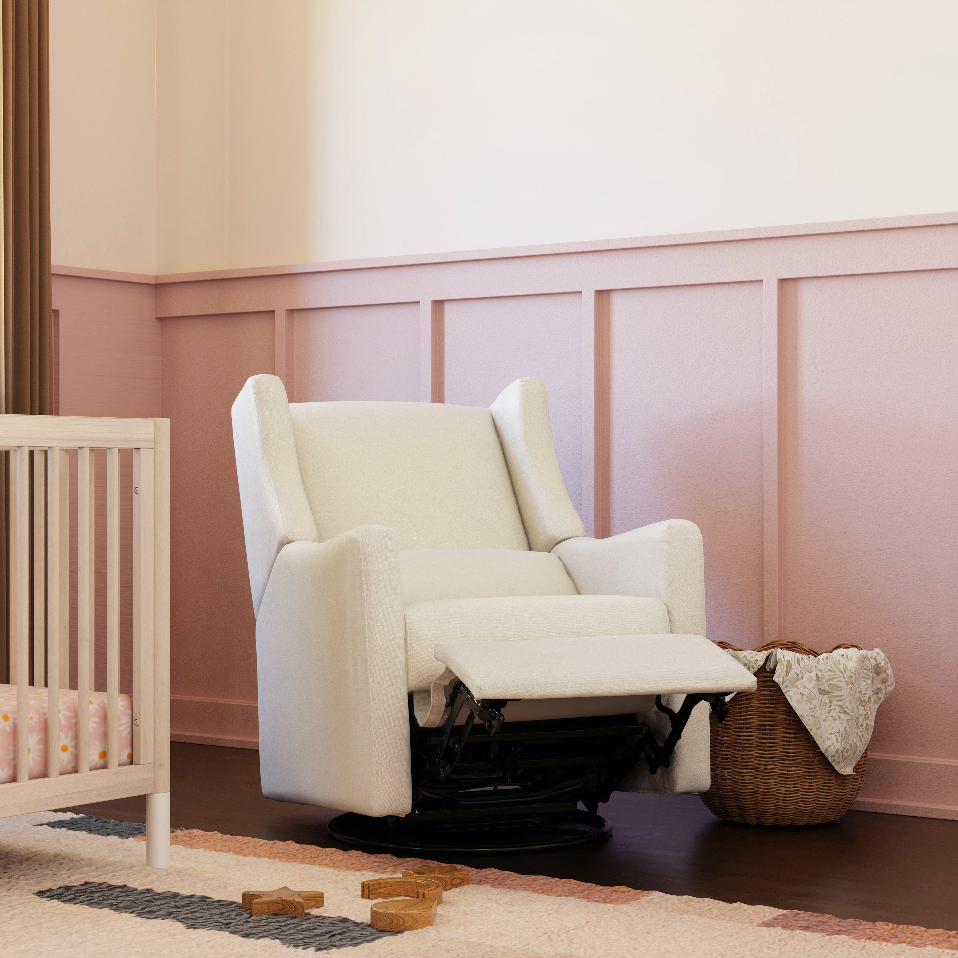 Babyletto Kiwi Electronic Recliner and Swivel Glider with USB port