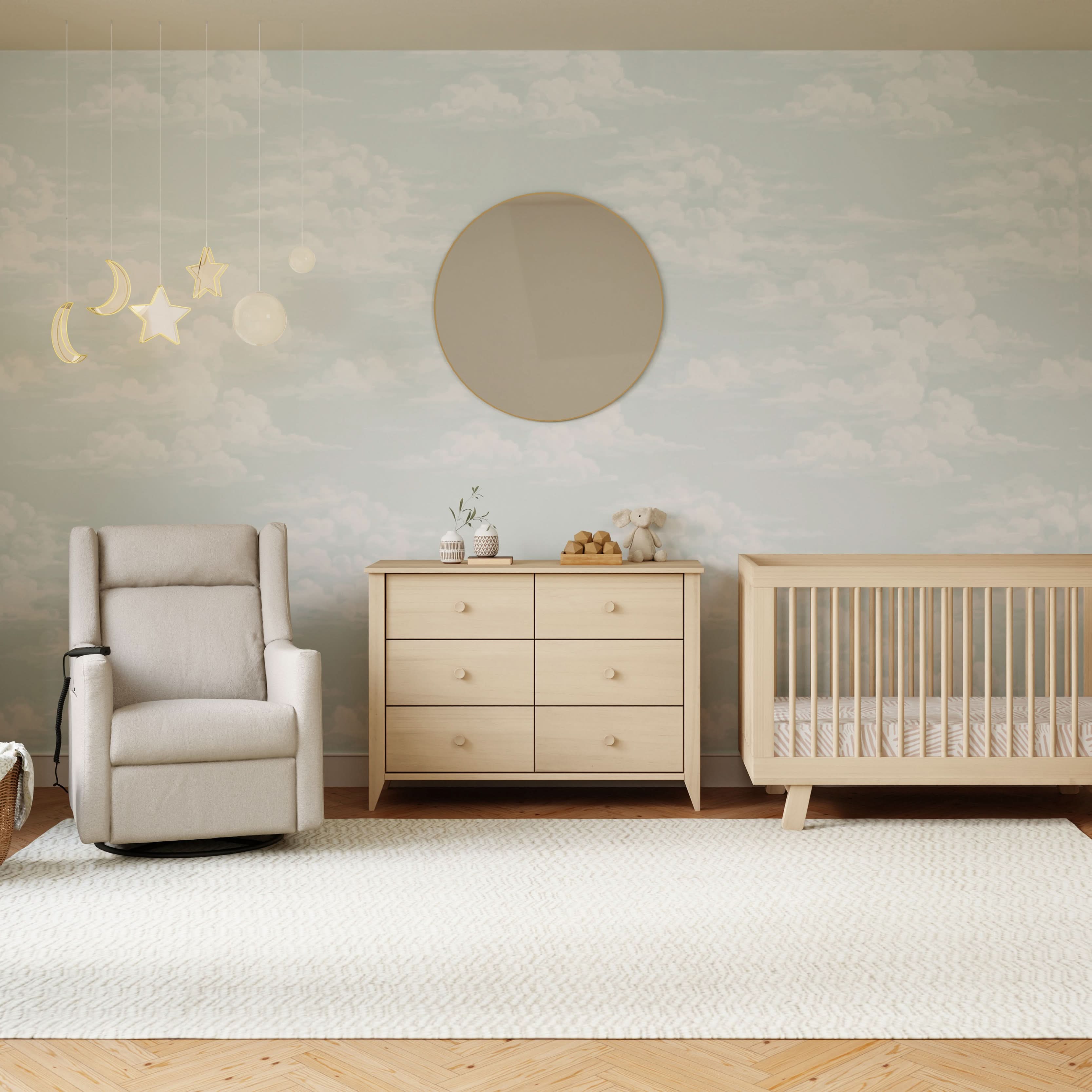 Babyletto Kiwi Deluxe Power Recliner & Swivel Glider with Heat and Massage