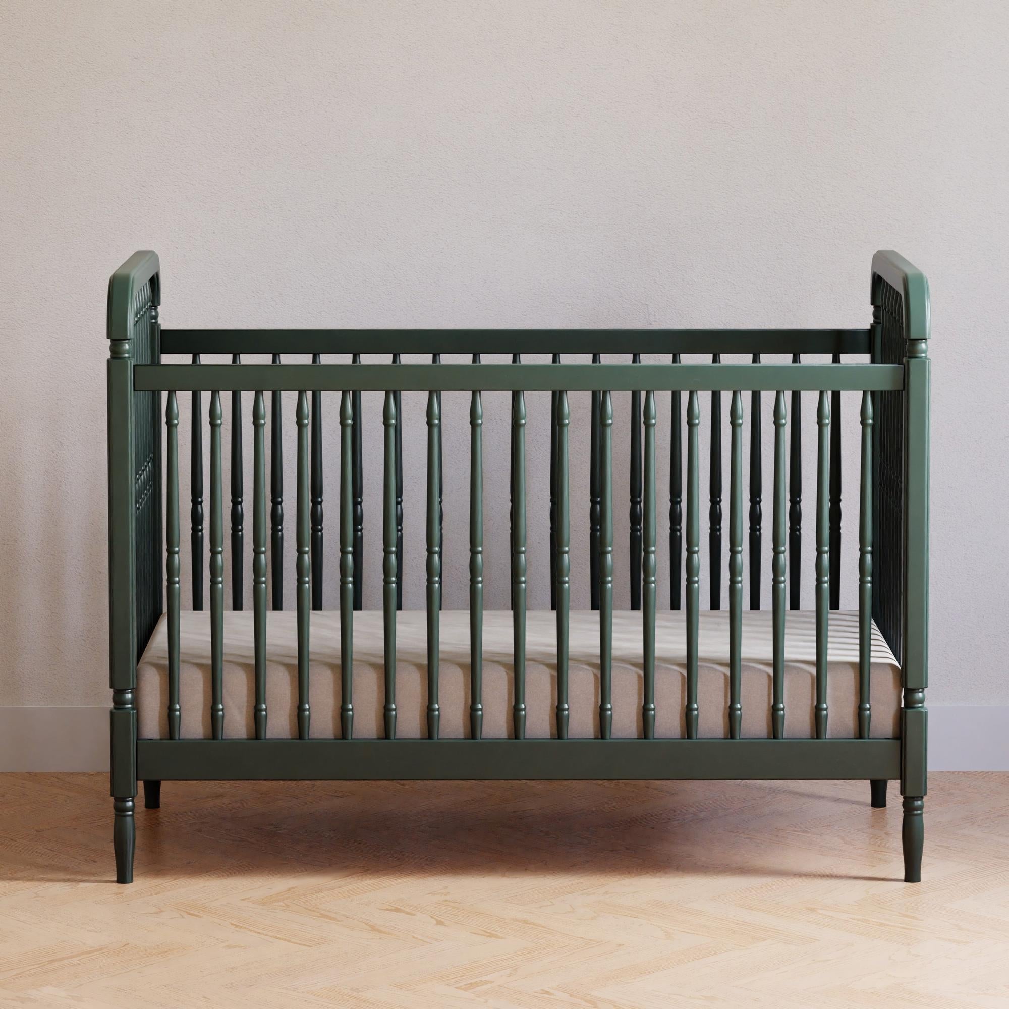 Namesake Liberty 3-in-1 Convertible Spindle Crib with Toddler Bed Conversion Kit