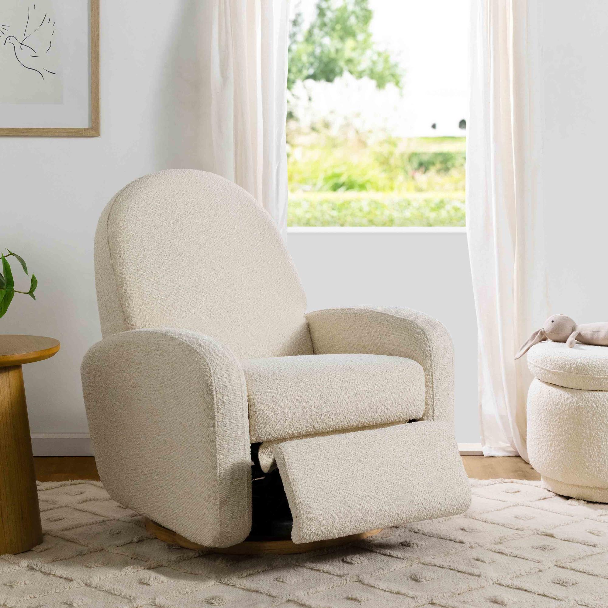 Babyletto Nami Electronic Recliner and Swivel Glider Recliner with USB port