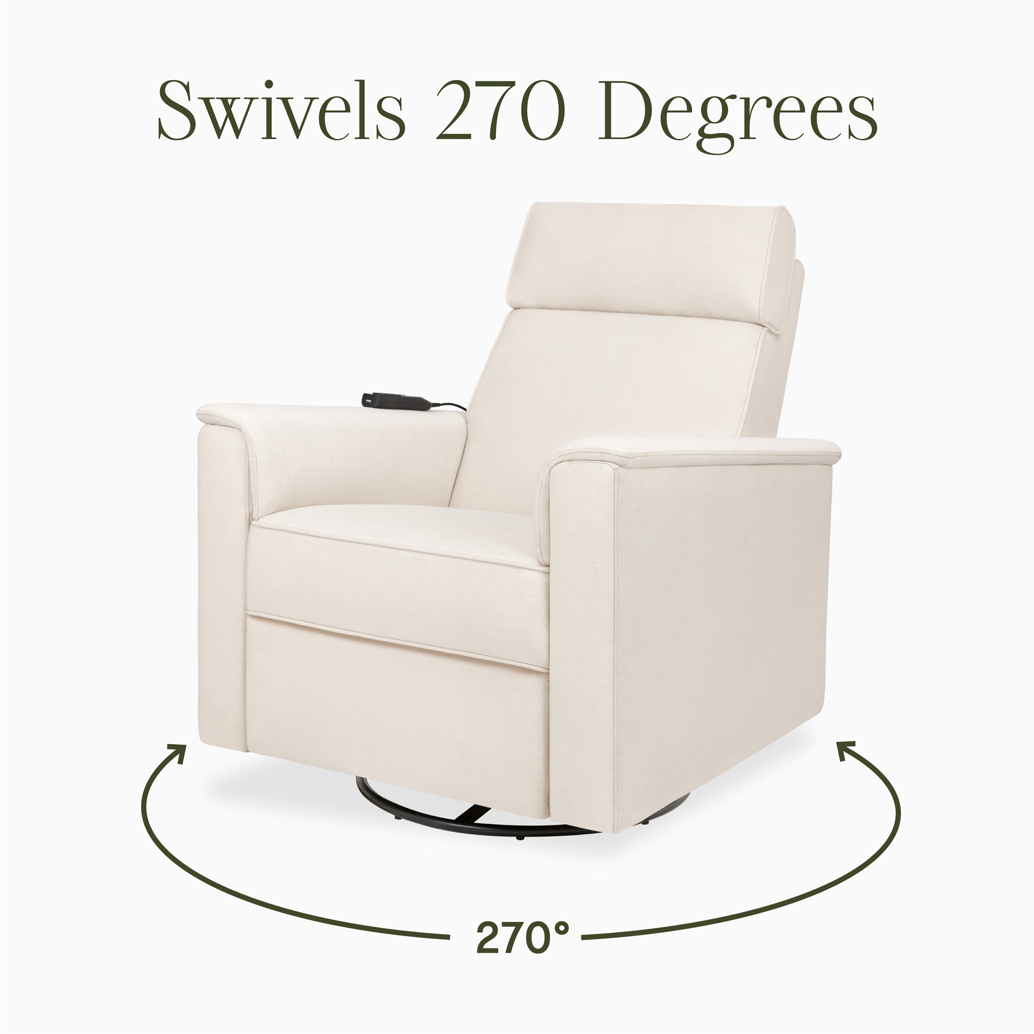 Namesake Willa Deluxe Power Recliner and Swivel Glider with Heat and Massage