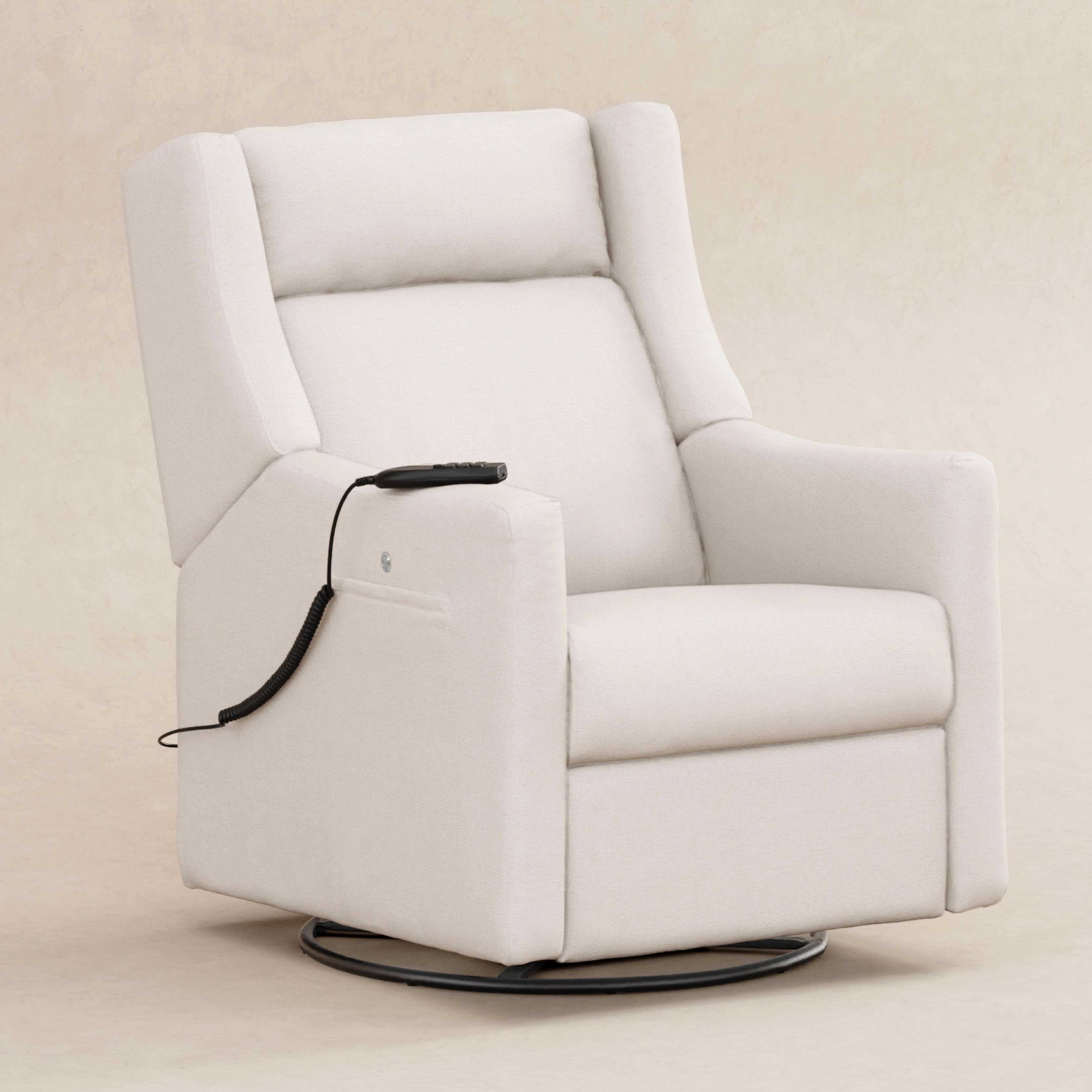 Babyletto Kiwi Deluxe Power Recliner & Swivel Glider with Heat and Massage