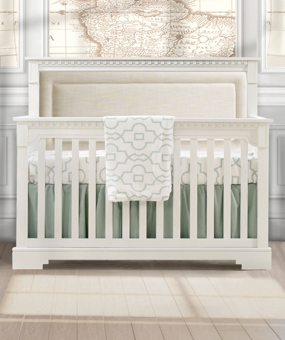 Natart Ithaca "5-in-1'' Convertible Crib with Upholstered Panel