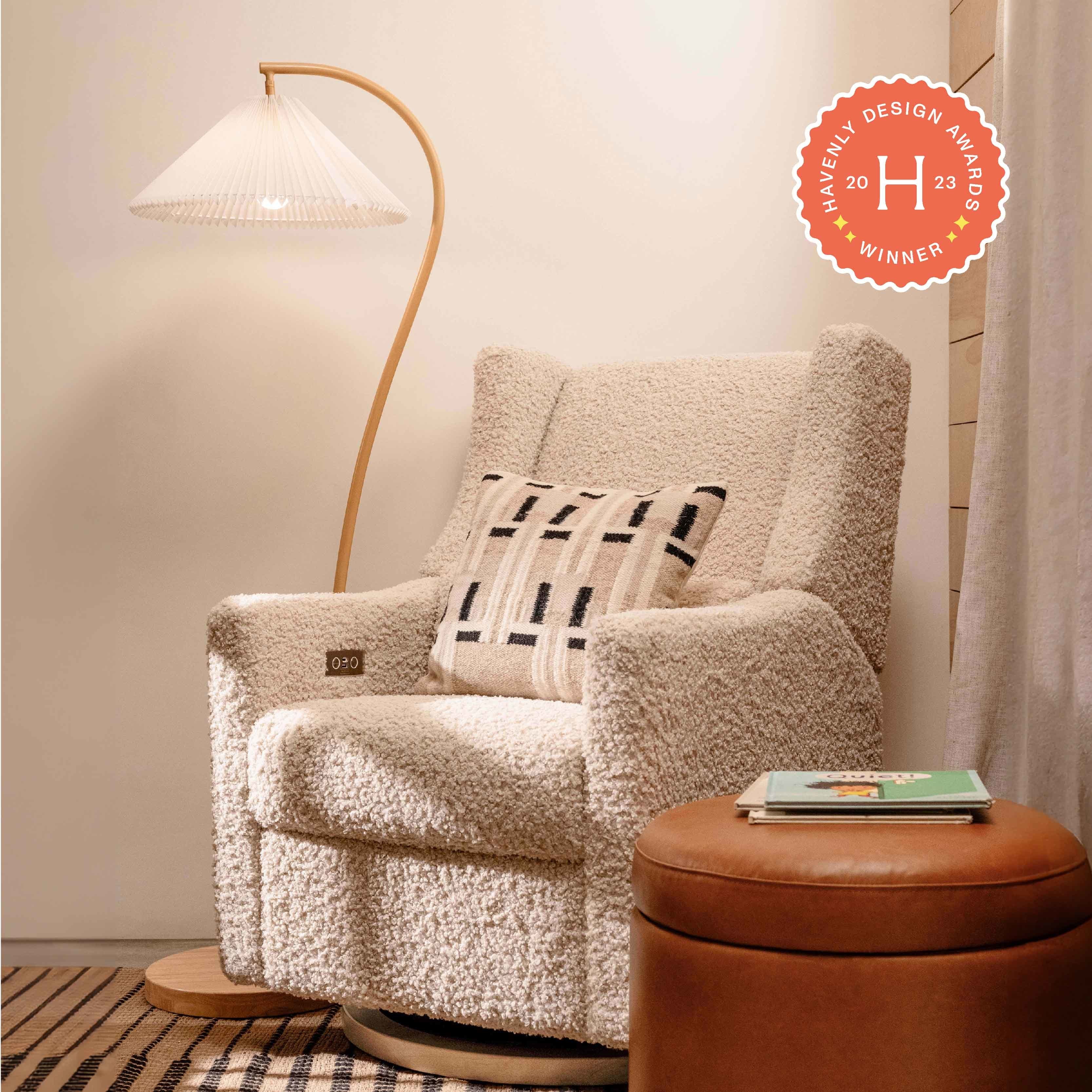 Babyletto Kiwi Electronic Recliner and Swivel Glider with USB port