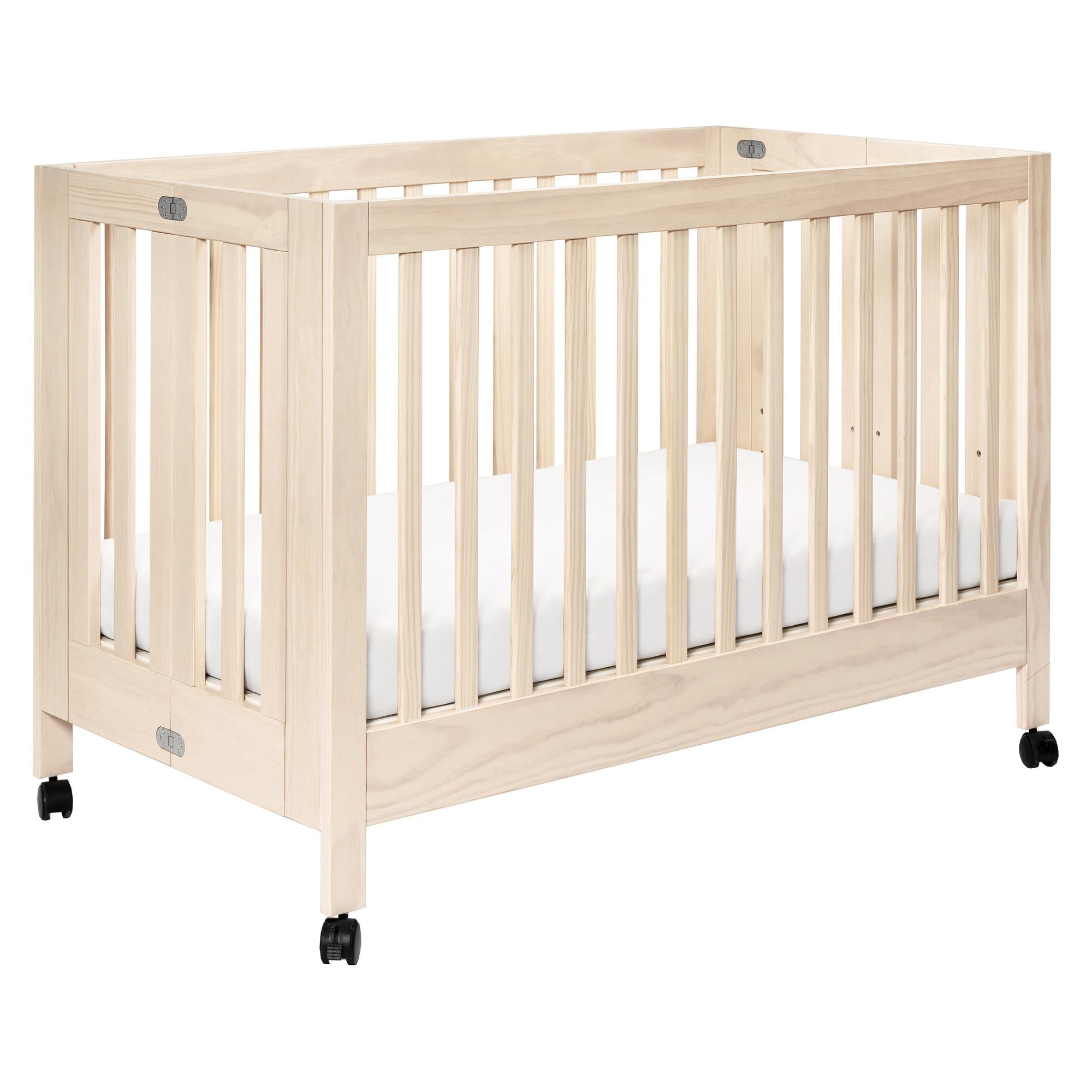 Babyletto Maki Portable Folding Crib with Toddler Bed Conversion Kit