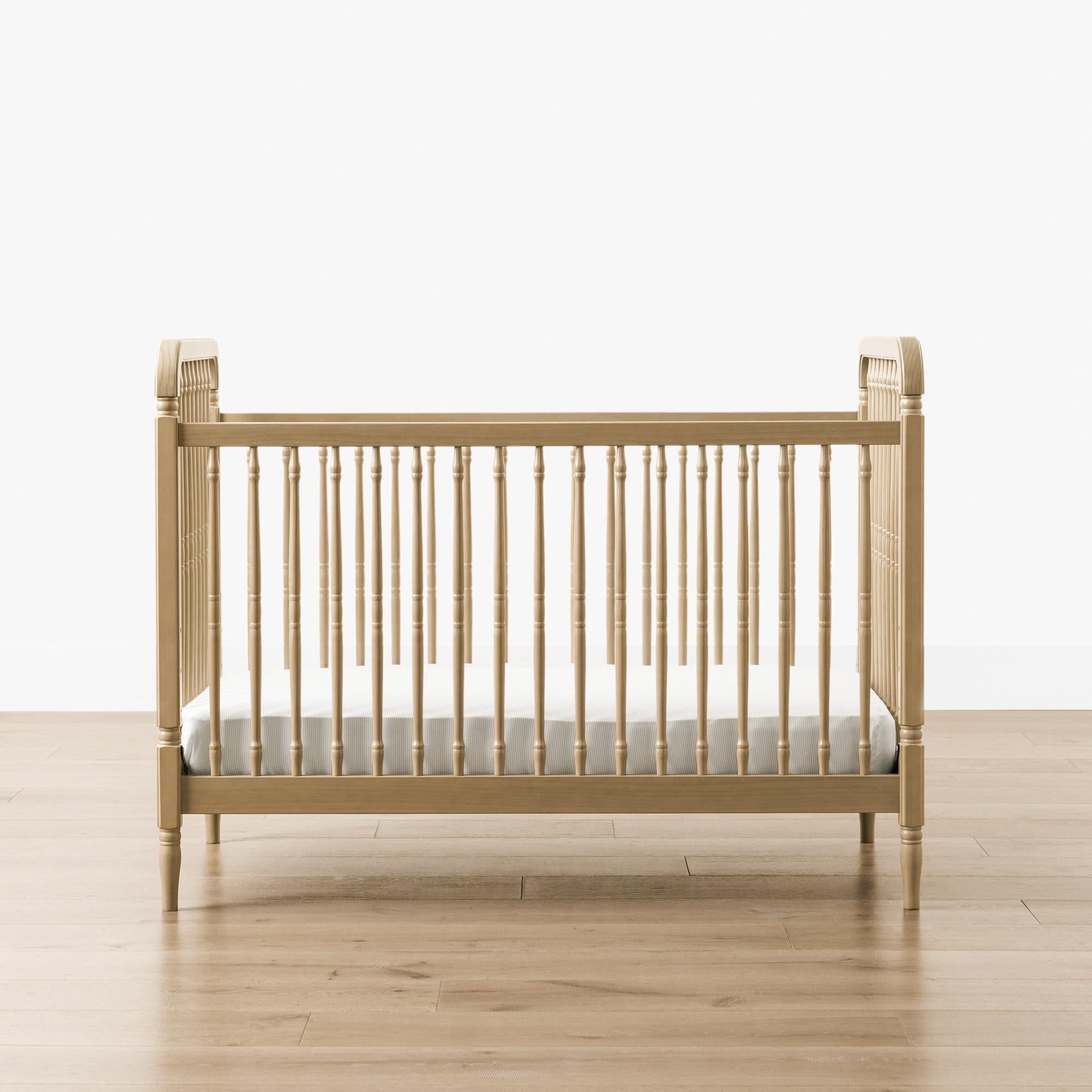 Namesake Liberty 3-in-1 Convertible Spindle Crib with Toddler Bed Conversion Kit