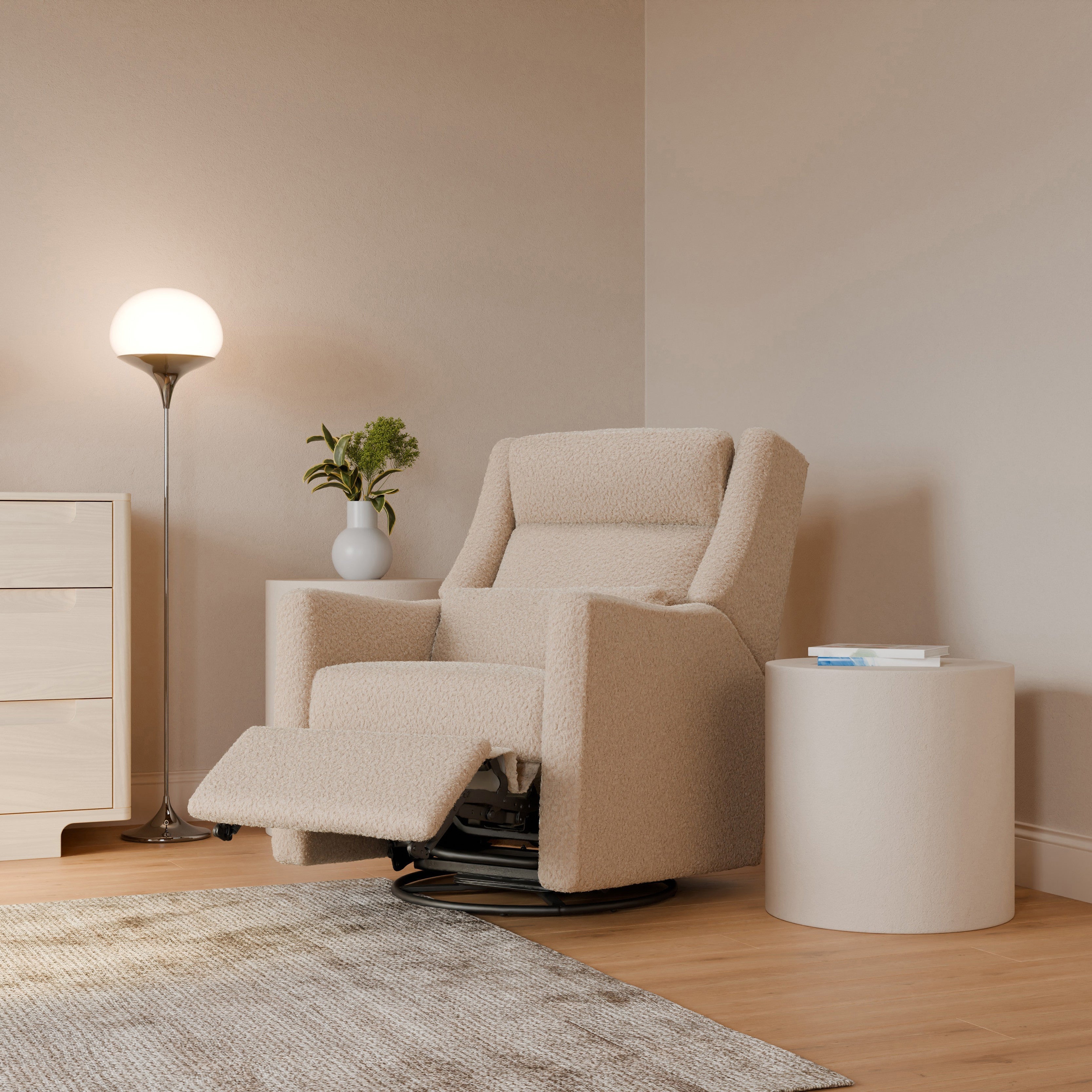 Babyletto Kiwi Plus Power Recliner and Swivel Glider with Power Adjustable Headrest and USB Port