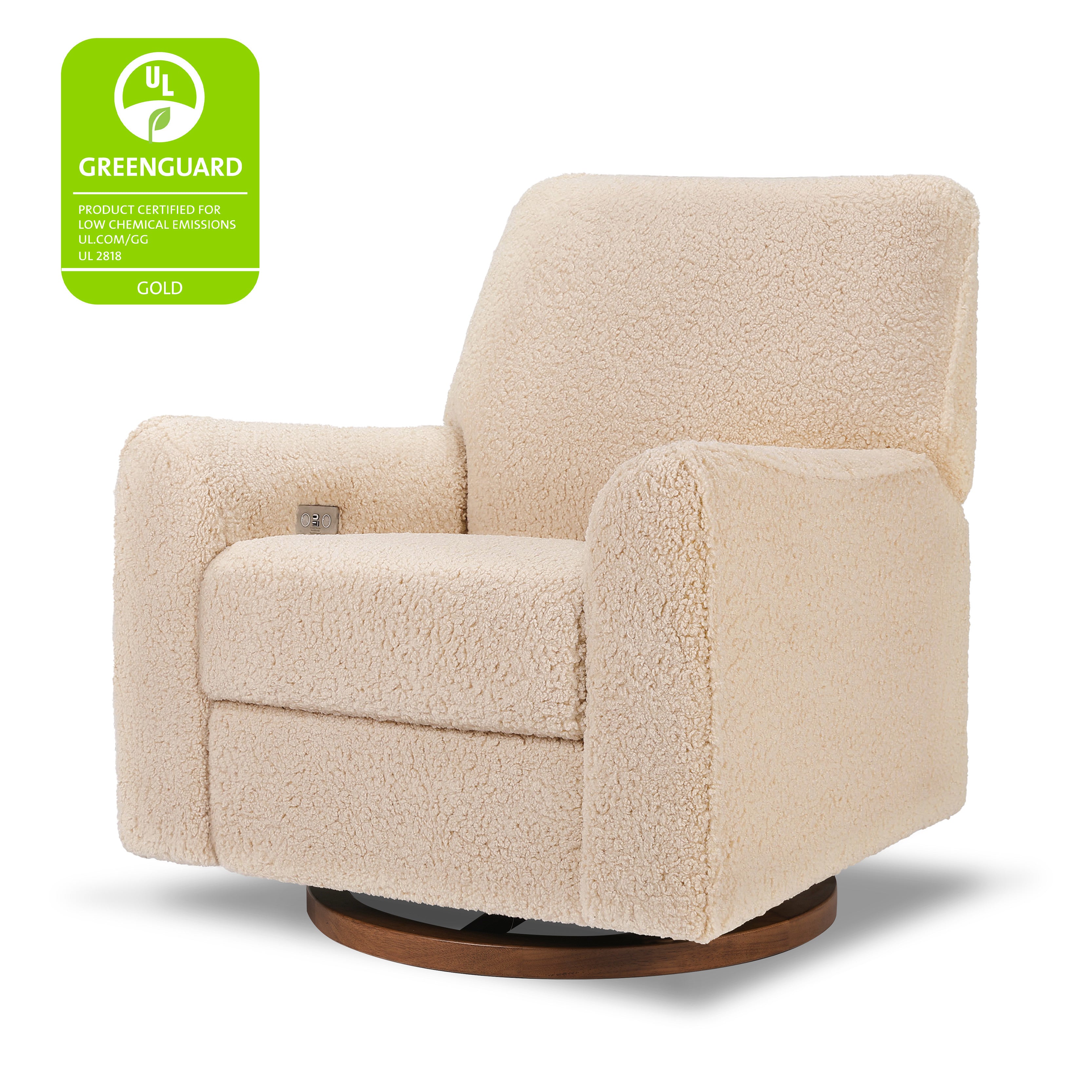 Babyletto Sunday Power Recliner and Swivel Glider in Shearling