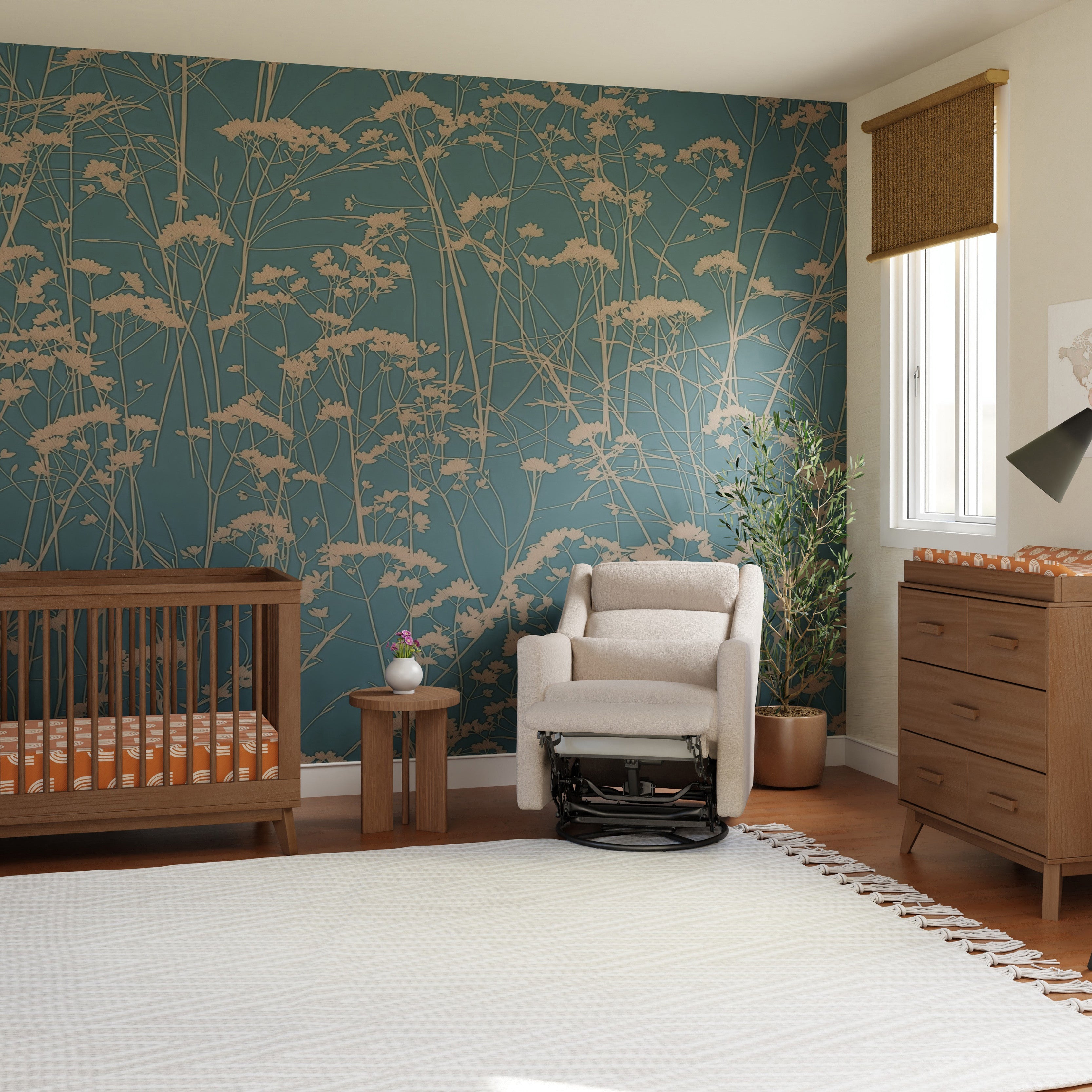 Babyletto Kiwi Plus Power Recliner and Swivel Glider with Power Adjustable Headrest and USB Port