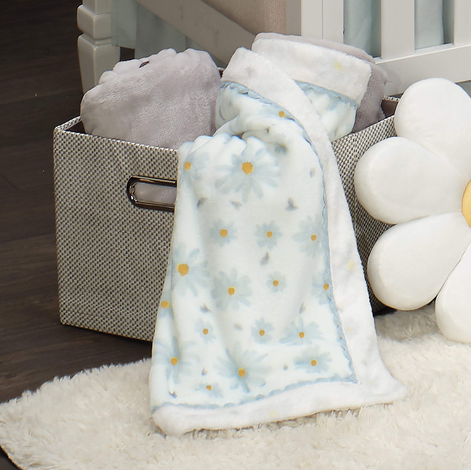Lambs & Ivy Sweet Daisy Baby Blanket