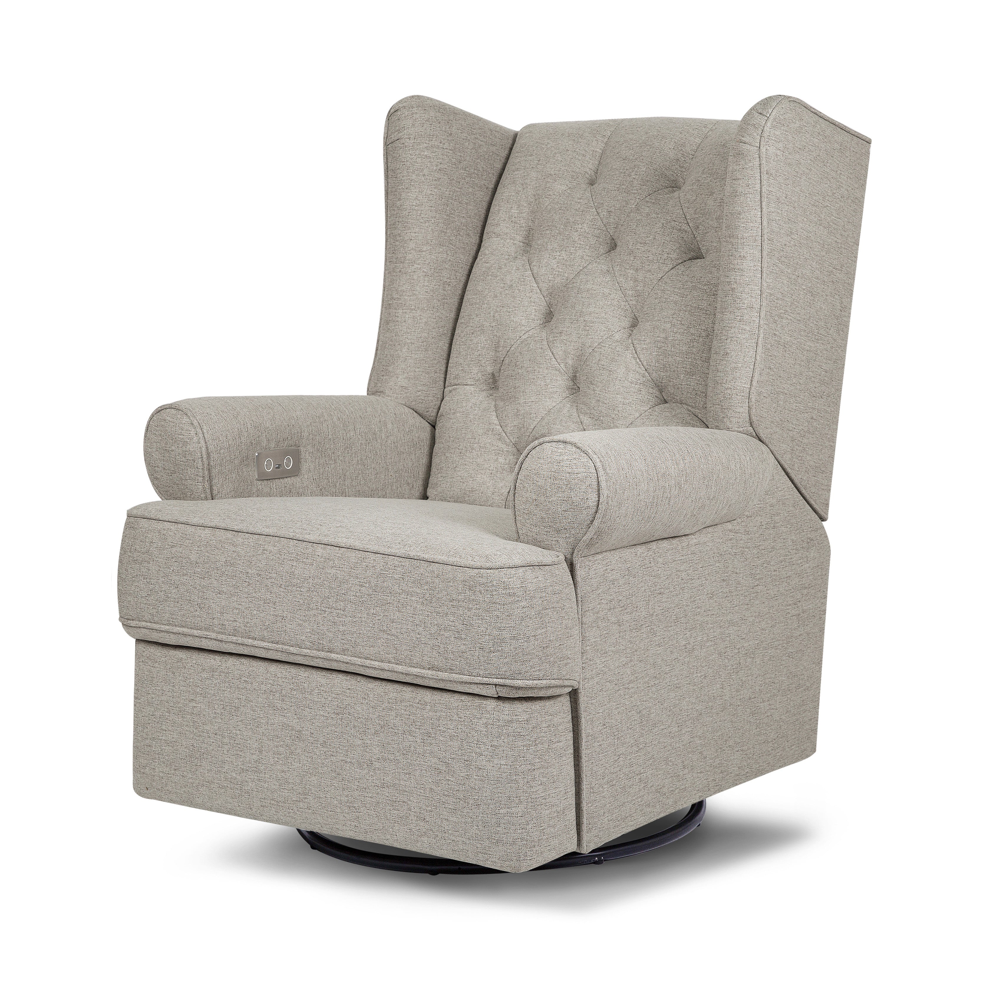 Namesake Harbour Electronic Recliner and Swivel Glider in Eco-Performance Fabric with USB port | Water Repellent & Stain Resistant