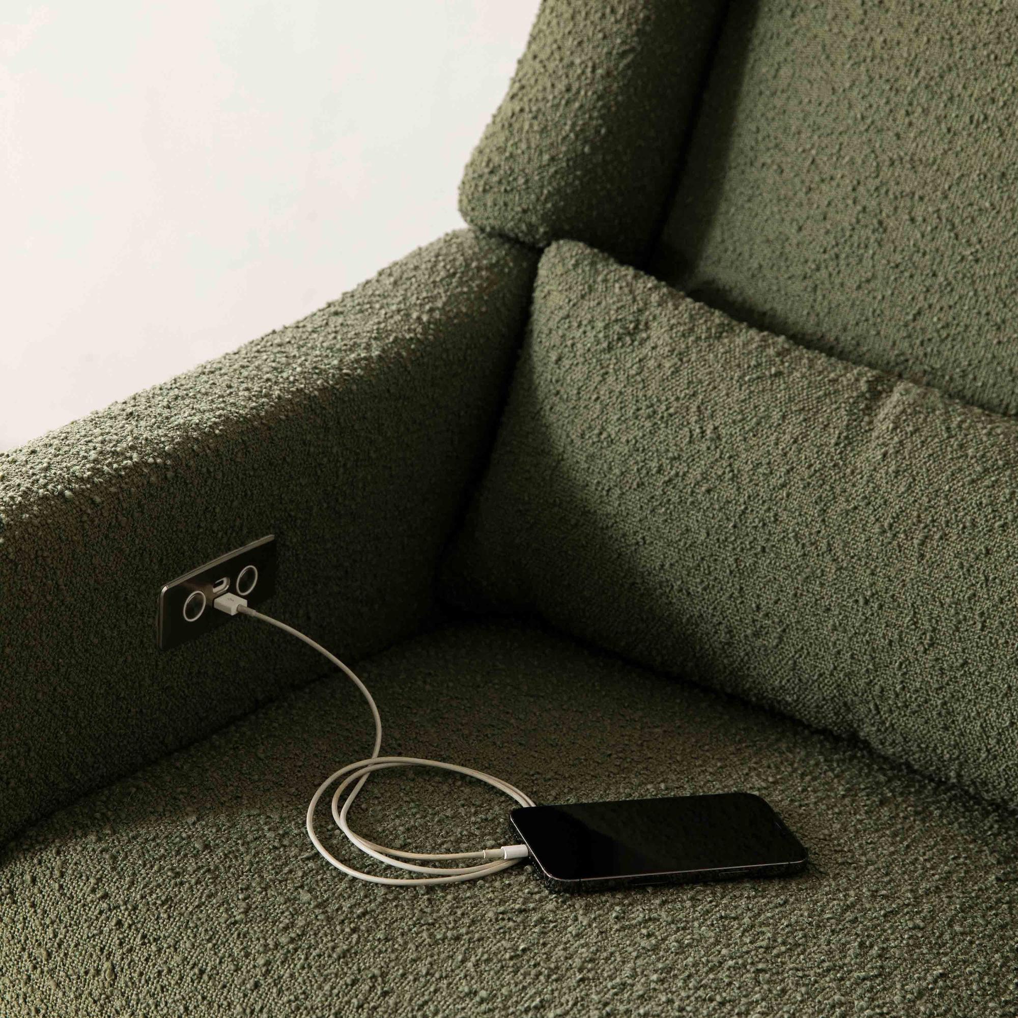 Babyletto Kiwi Electronic Recliner and Swivel Glider with USB port