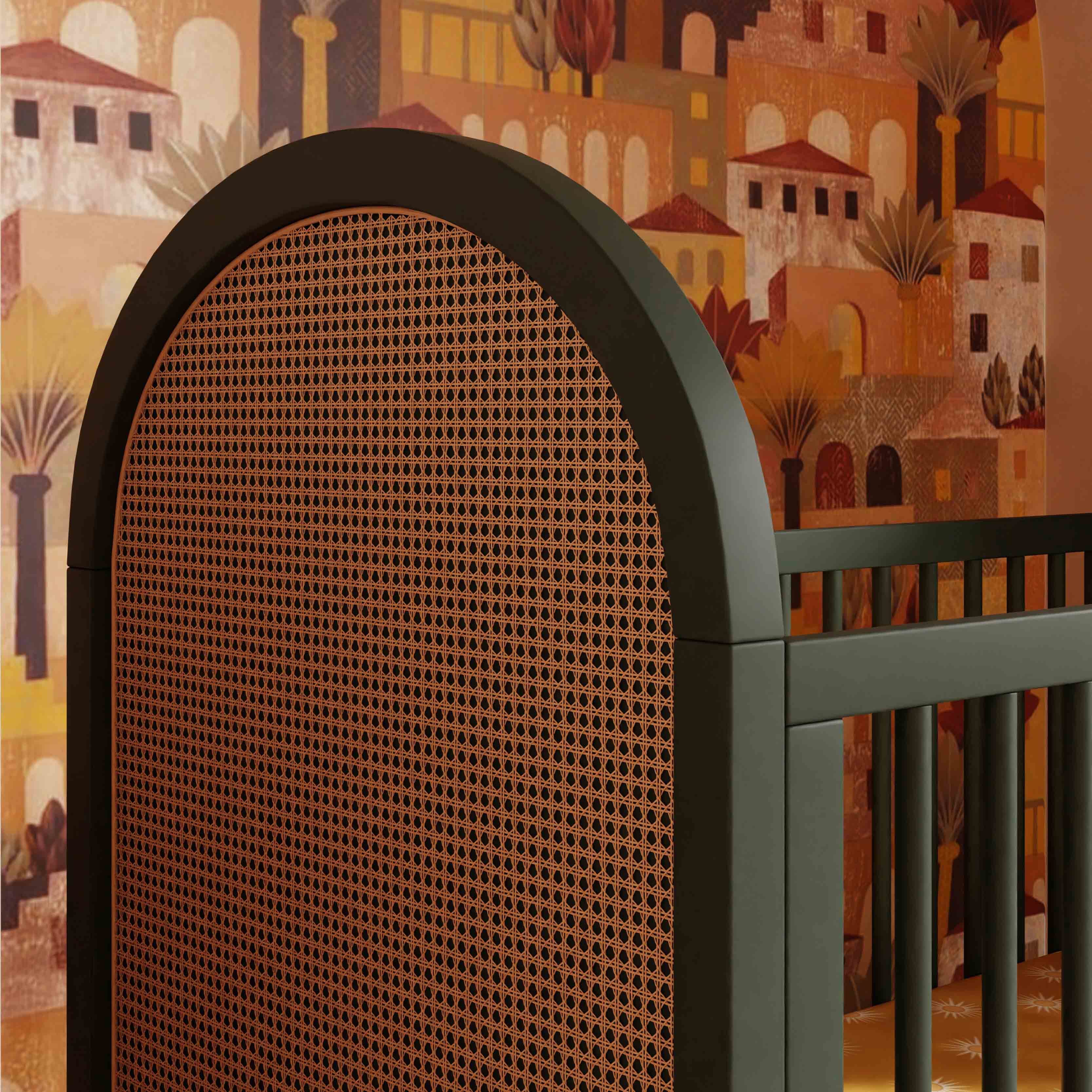 Babyletto Bondi Cane 3-in-1 Convertible Crib with Toddler Bed Conversion Kit