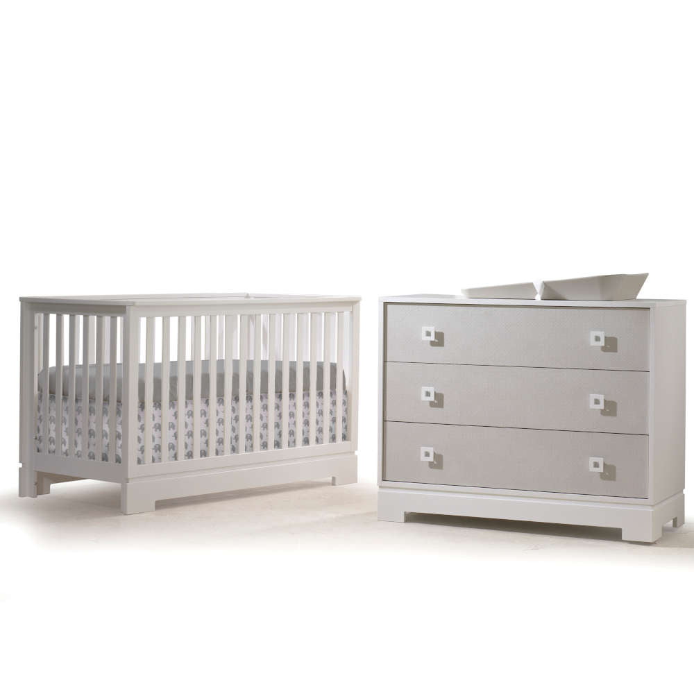 Tulip Olson Collection Convertible Crib + 3-Drawer Dresser Set