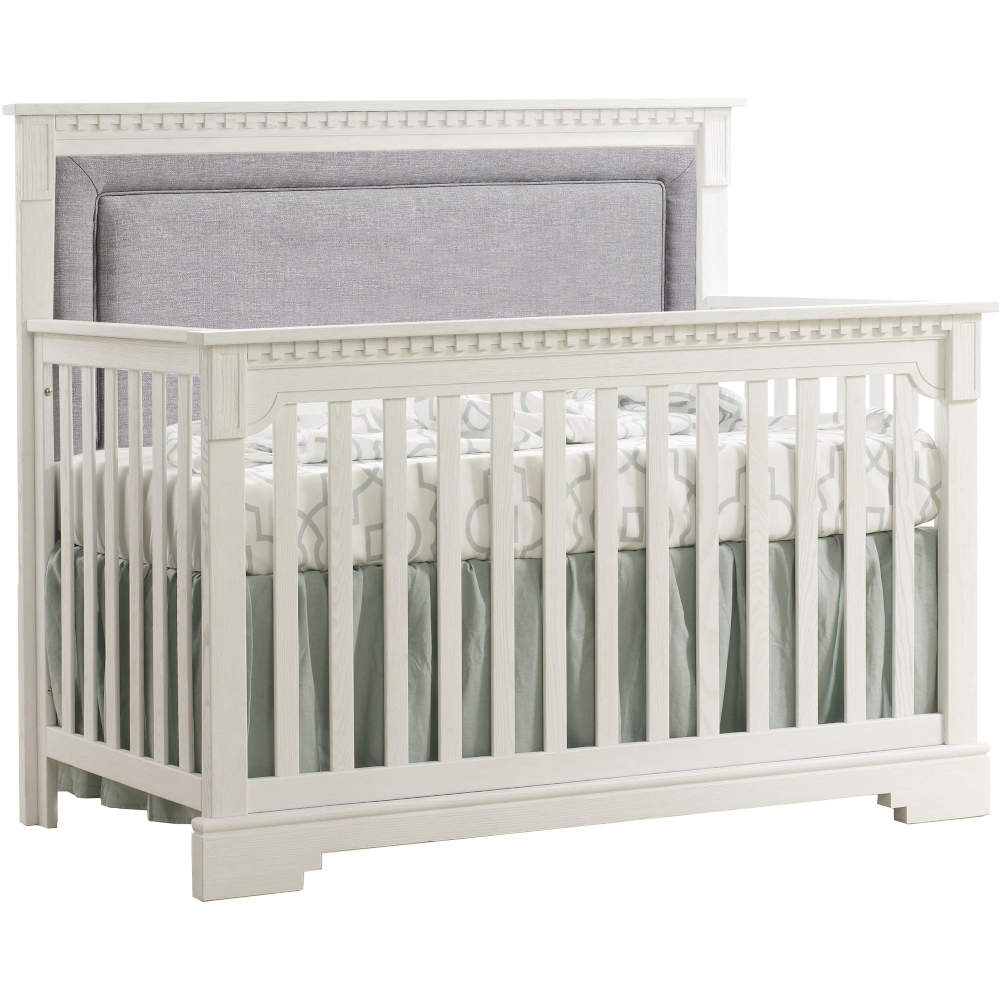 Natart Ithaca "5-in-1'' Convertible Crib with Upholstered Panel