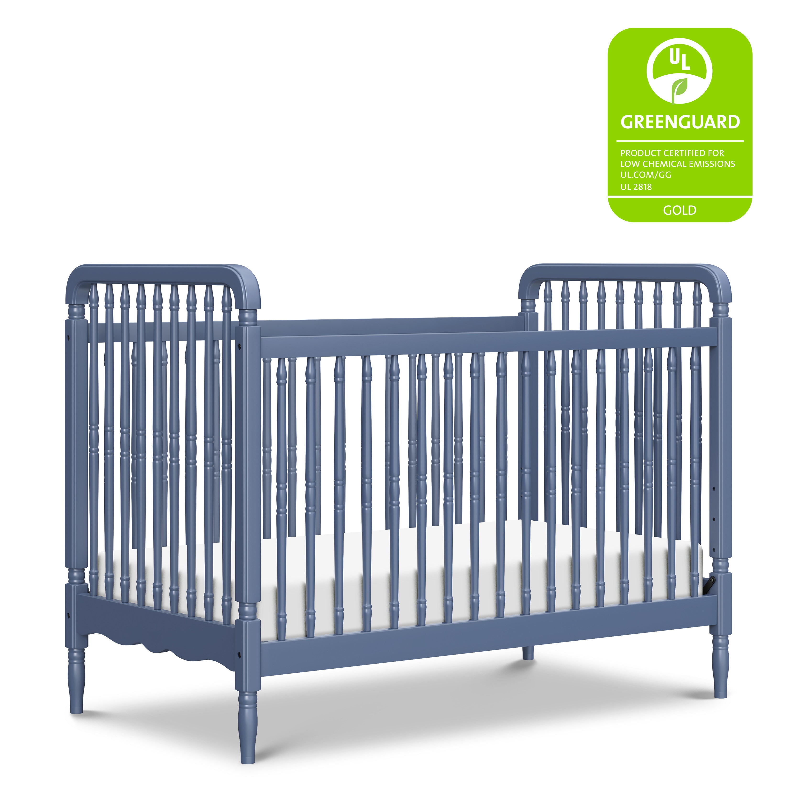 Namesake Liberty 3-in-1 Convertible Spindle Crib with Toddler Bed Conversion Kit