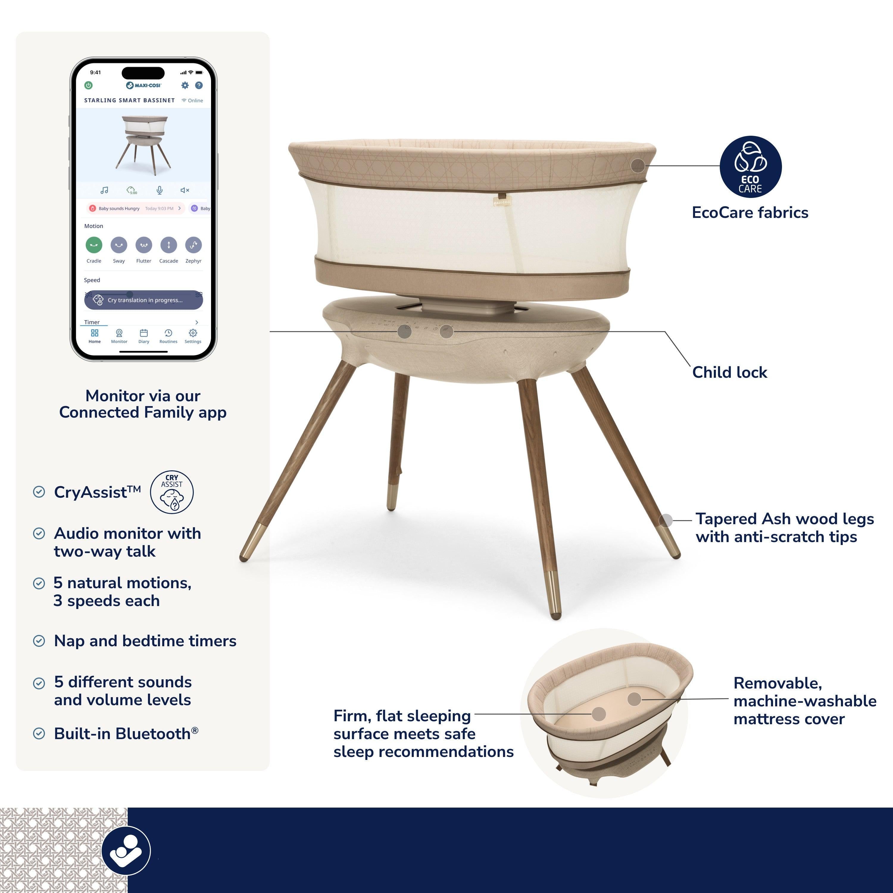 Maxi-Cosi Maxi-Cosi Starling Smart Bassinet