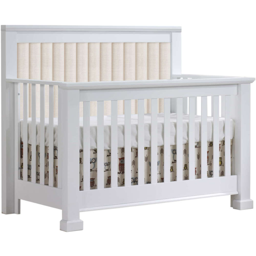 Natart Taylor ''5-in-1'' Convertible Crib with Upholstered Panel