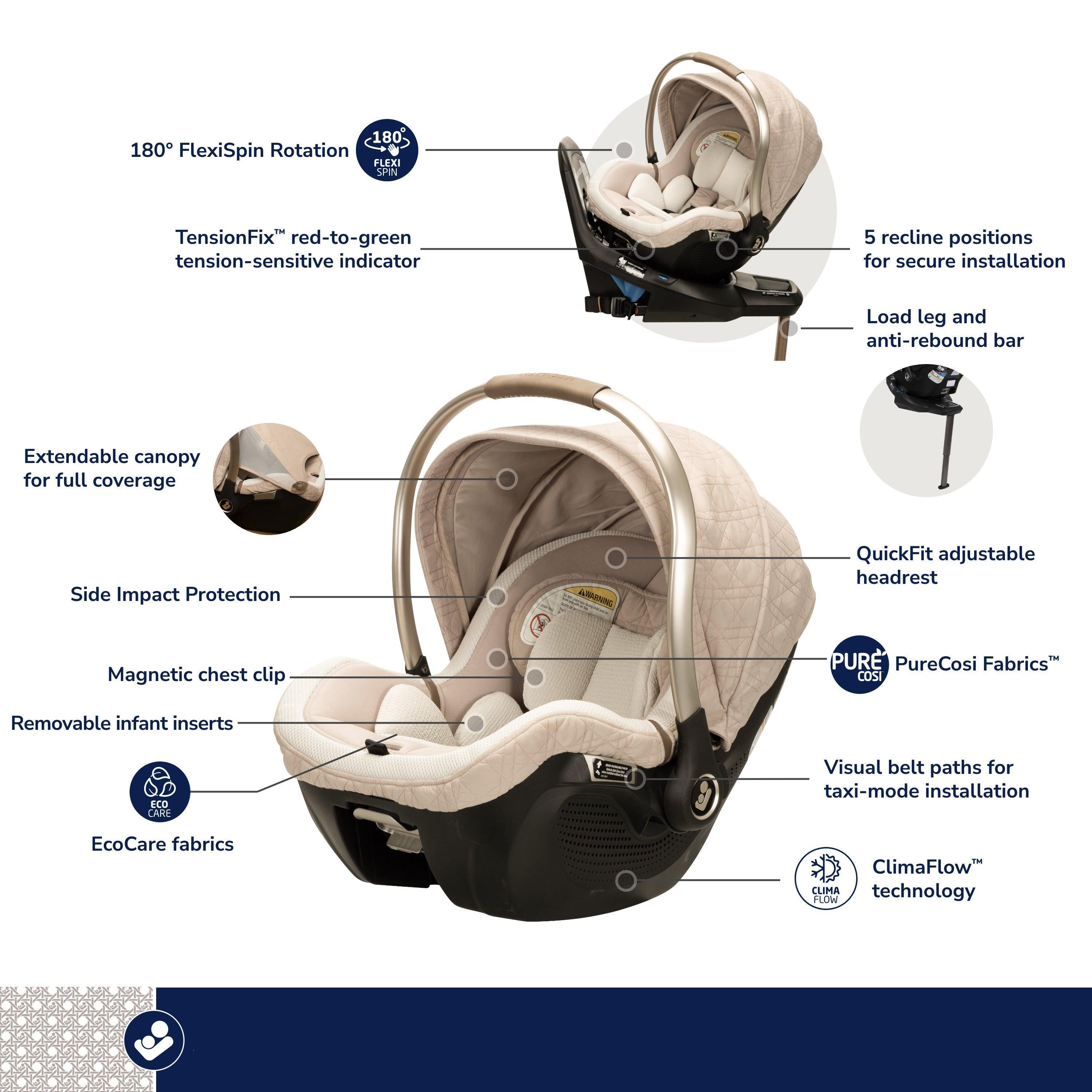 Maxi-Cosi Peri™ 180° Rotating Infant Car Seat