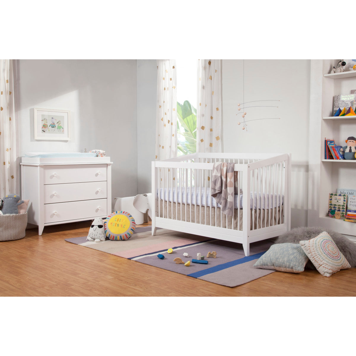 Babyletto Sprout 4-in-1 Convertible Crib with Toddler Bed Conversion Kit