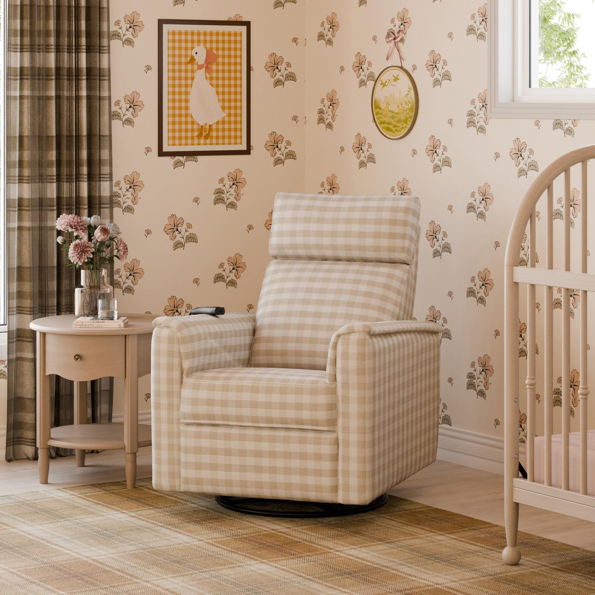 Namesake Willa Deluxe Power Recliner and Swivel Glider with Heat & Massage