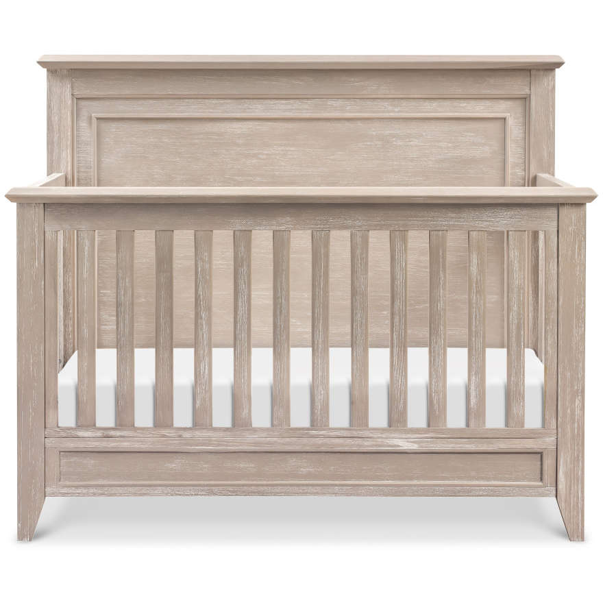 Monogram by Namesake Beckett Rustic 4-in-1 Convertible Flat Top Crib