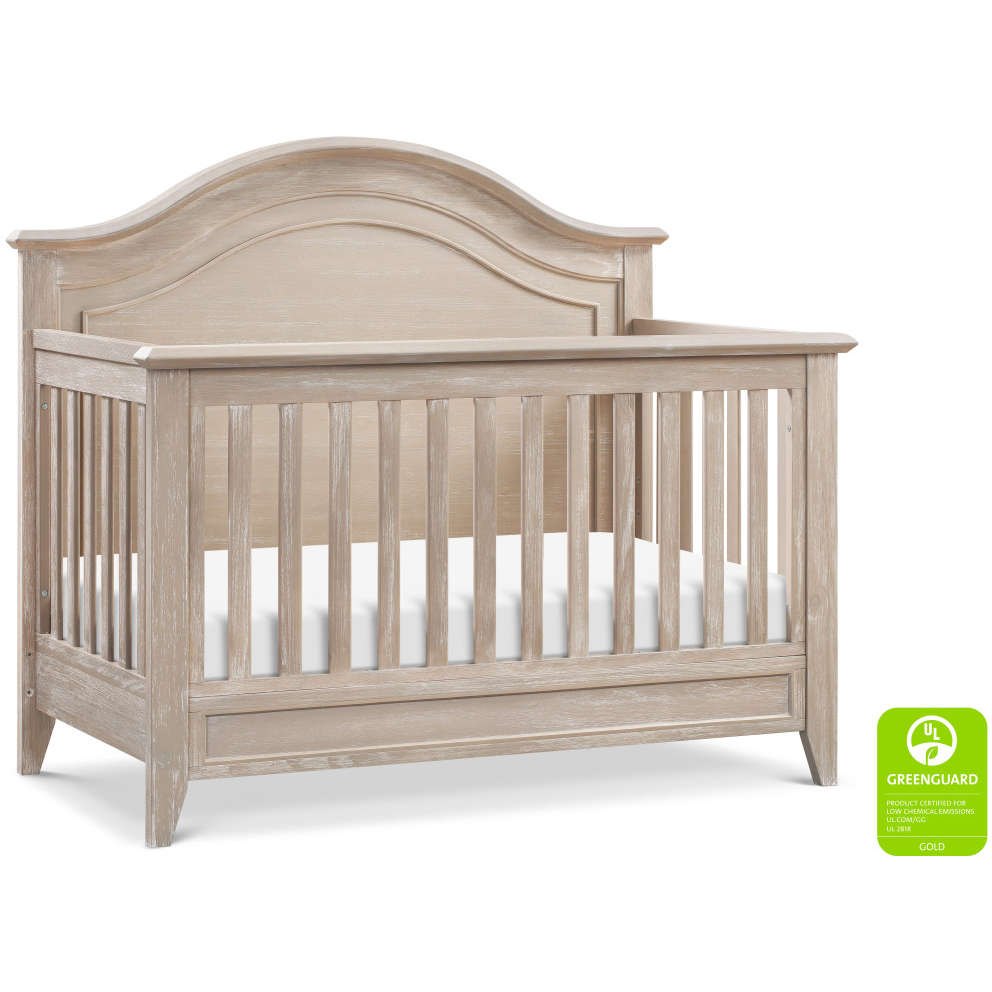 Monogram by Namesake Beckett Rustic 4-in-1 Convertible Curve-Top Crib