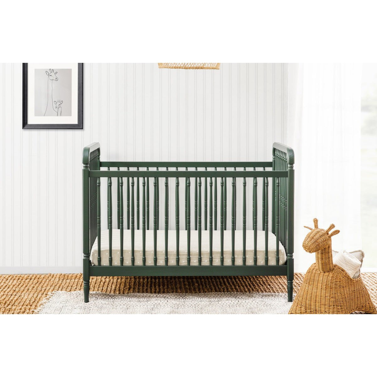 Namesake Liberty 3-in-1 Convertible Spindle Crib With Toddler Bed Conversion Kit