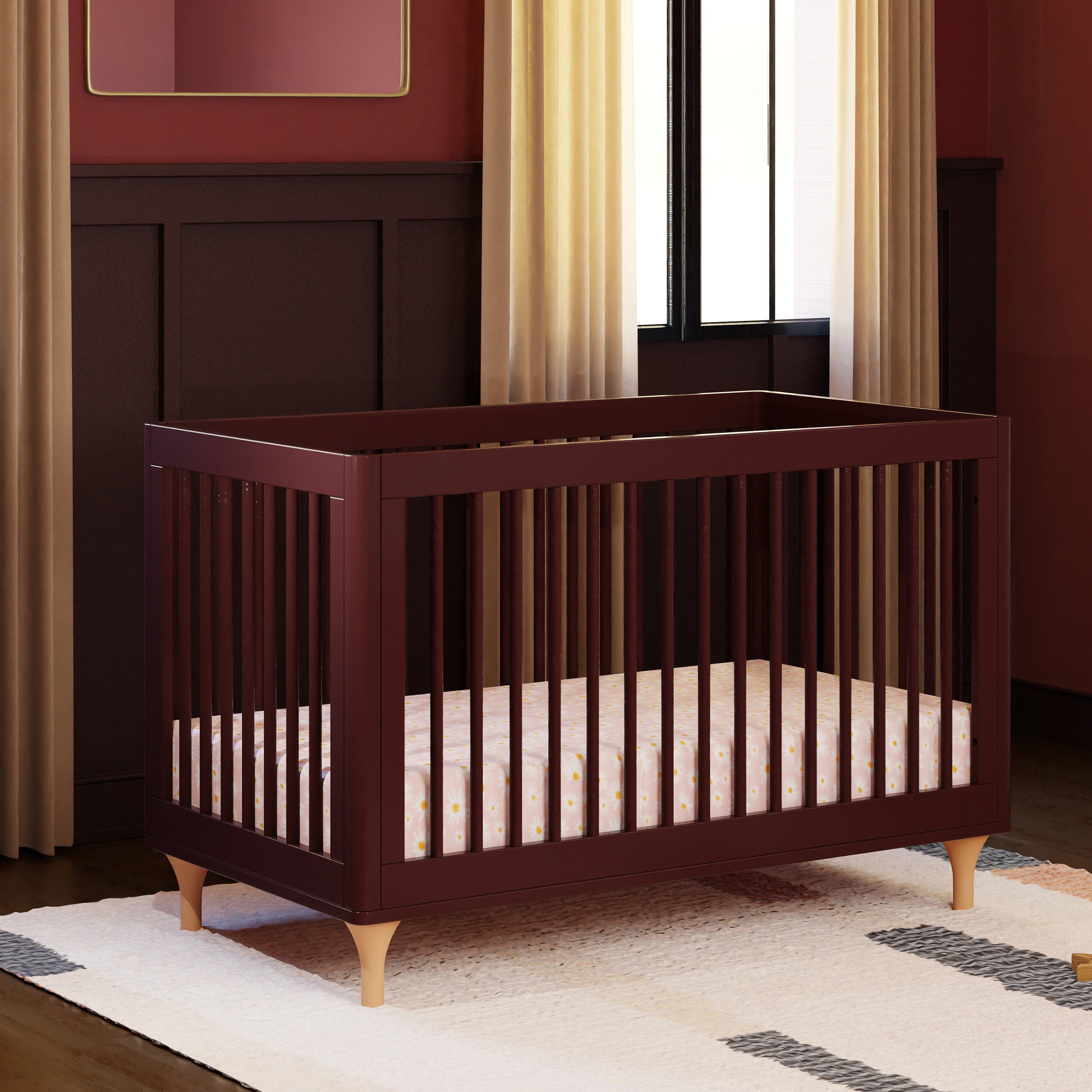 Babyletto Lolly 3-in-1 Convertible Crib with Toddler Bed Conversion Kit