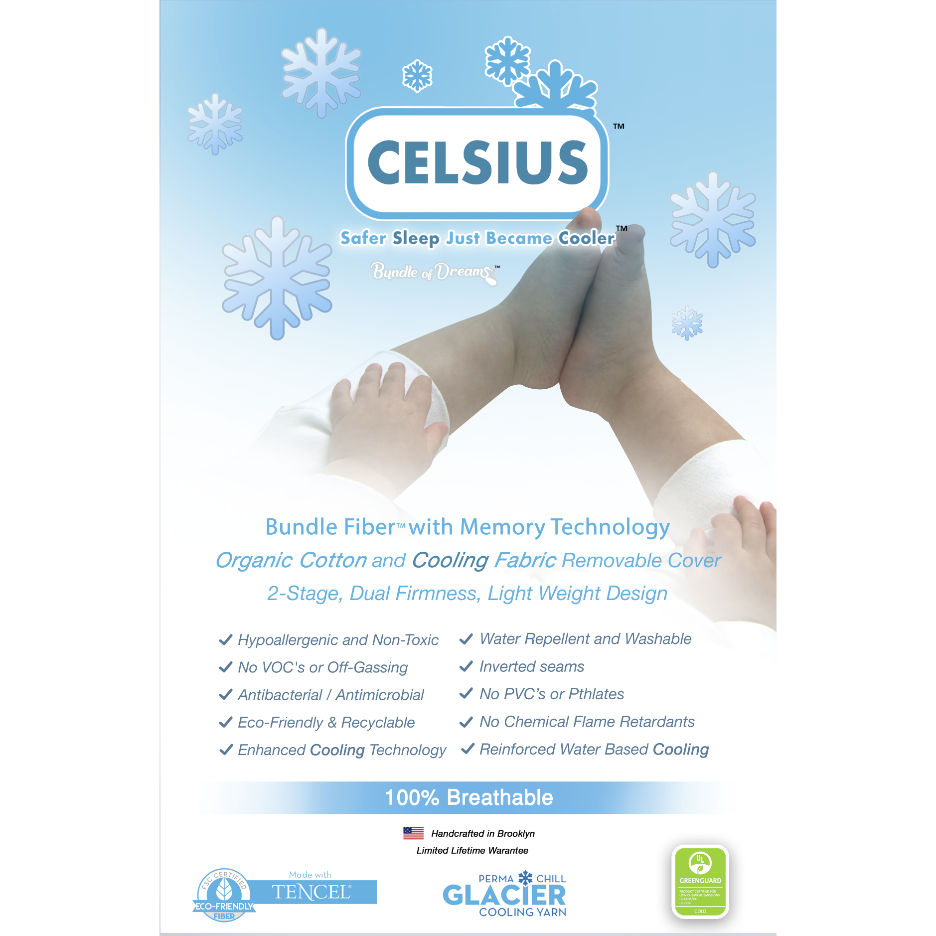 Bundle of Dreams Celsius Cooling Mattress