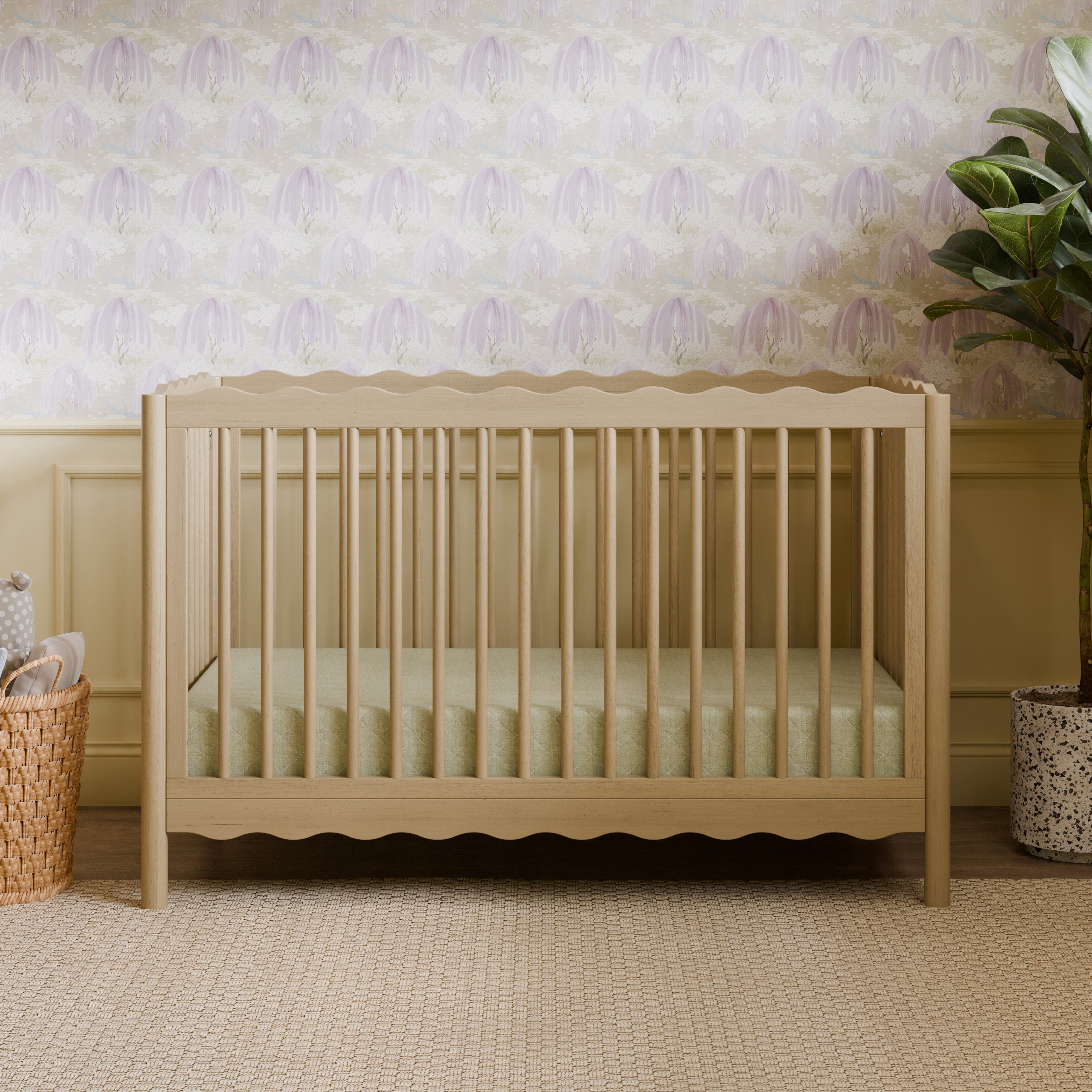 Babyletto Swell 4-in-1 Convertible Crib with Toddler Bed Conversion Kit