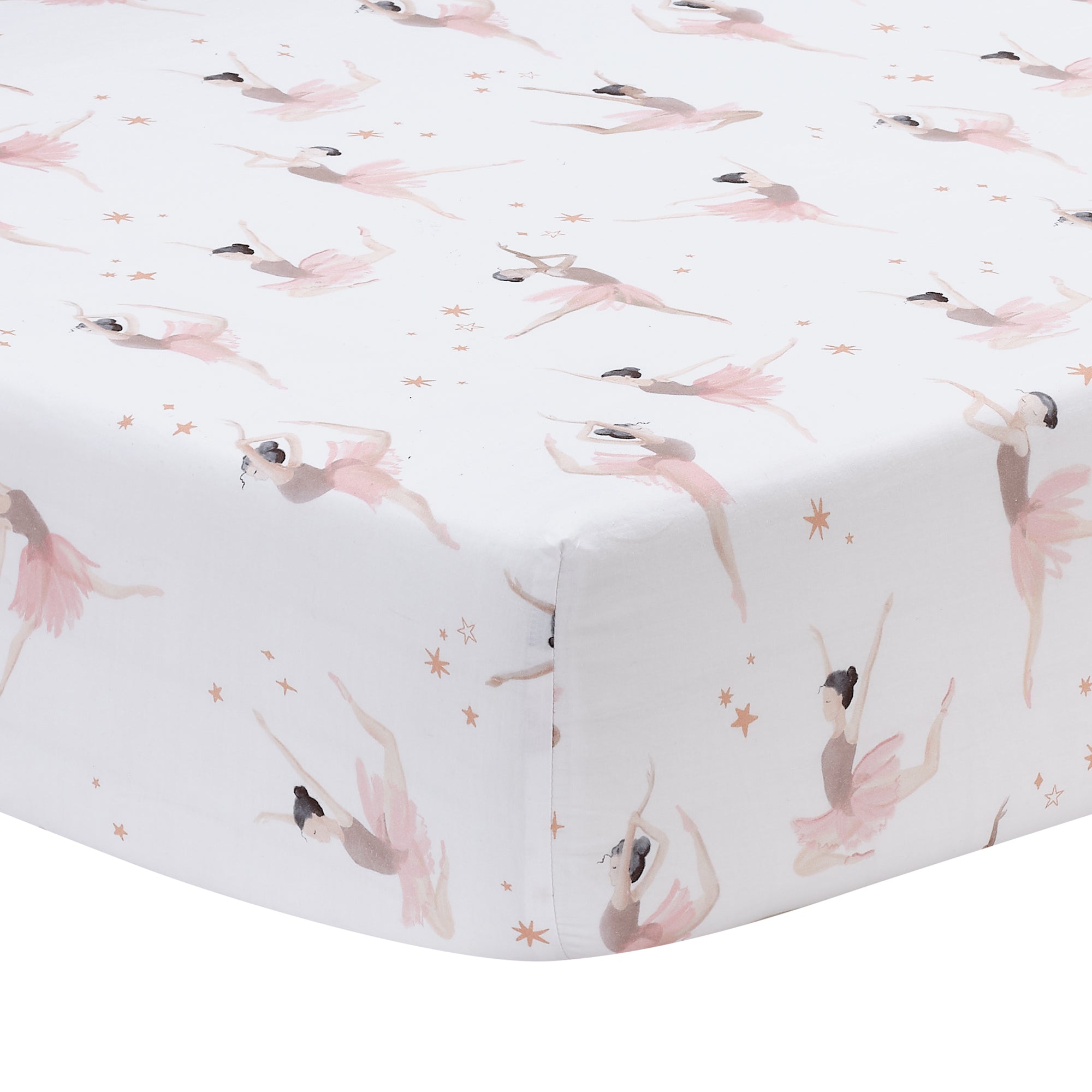 Lambs & Ivy Ballerina Baby Cotton Fitted Crib Sheet