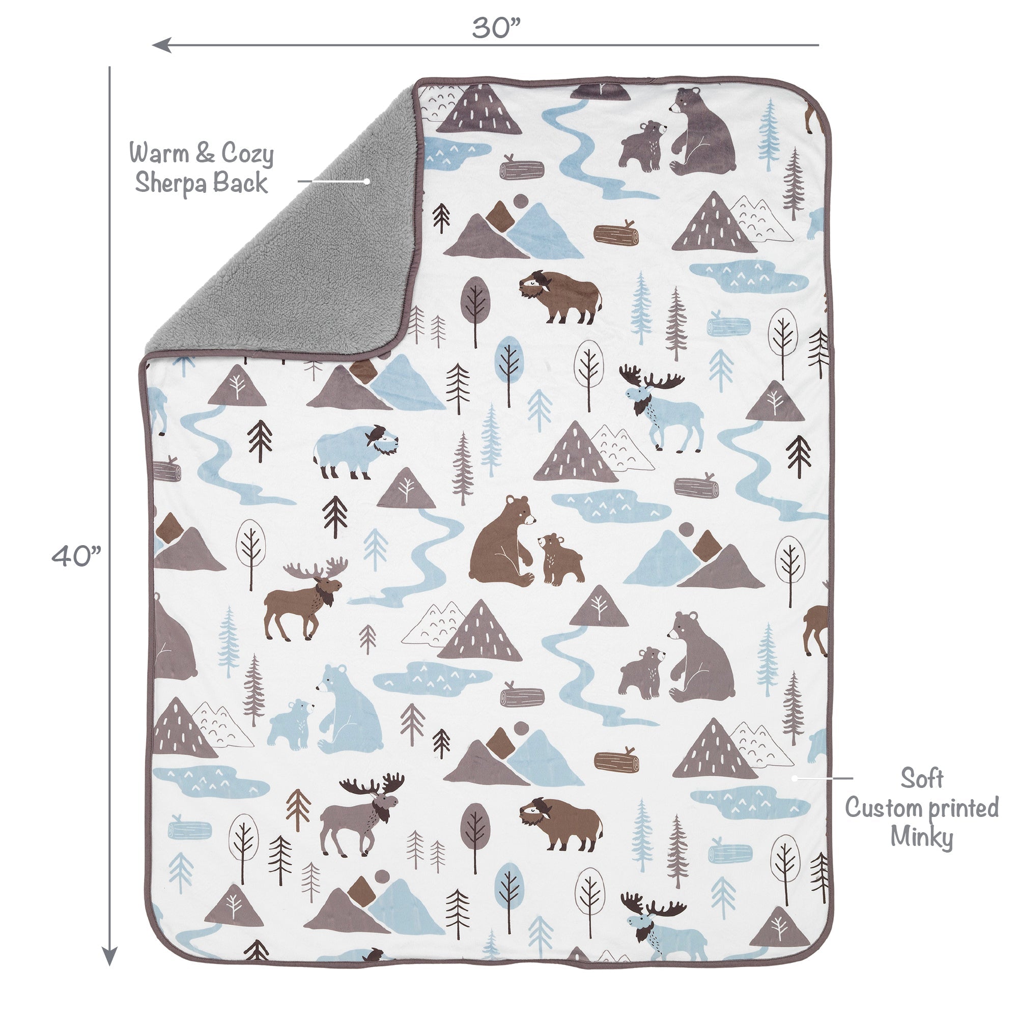 Lambs & Ivy Big Sky Baby Blanket