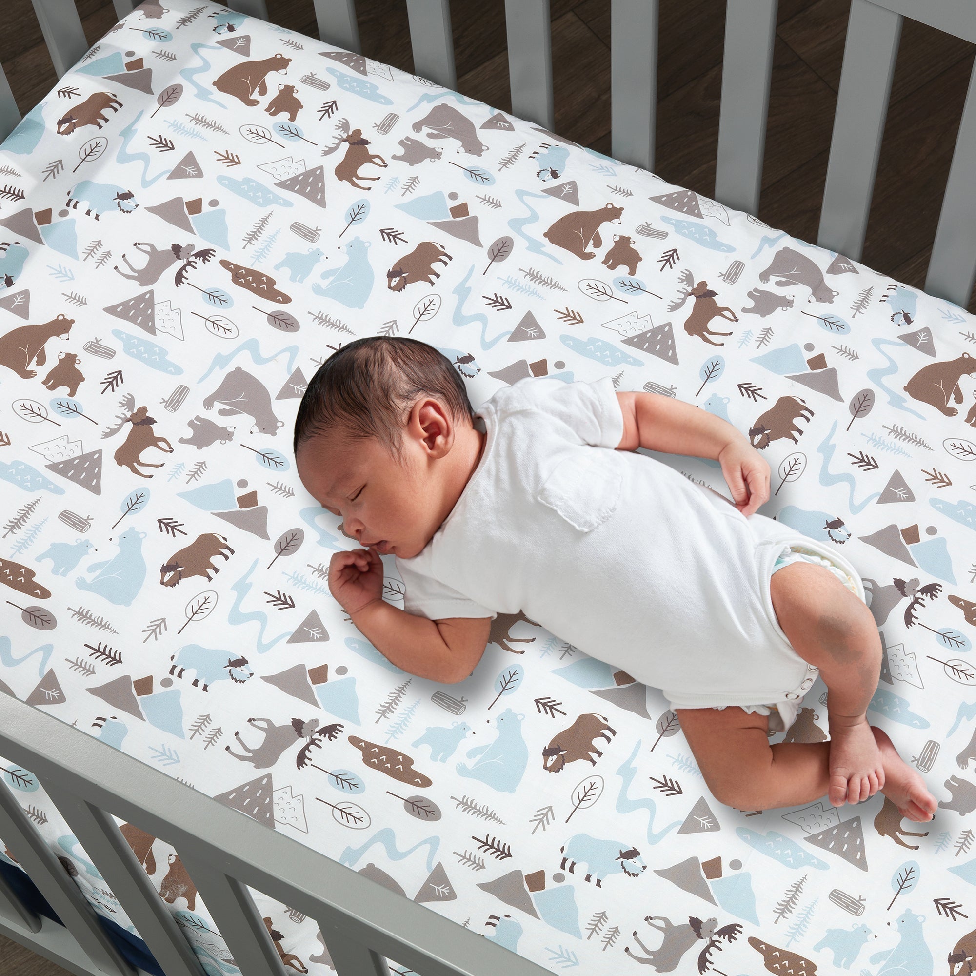 Lambs & Ivy Big Sky 4-Piece Crib Bedding Set