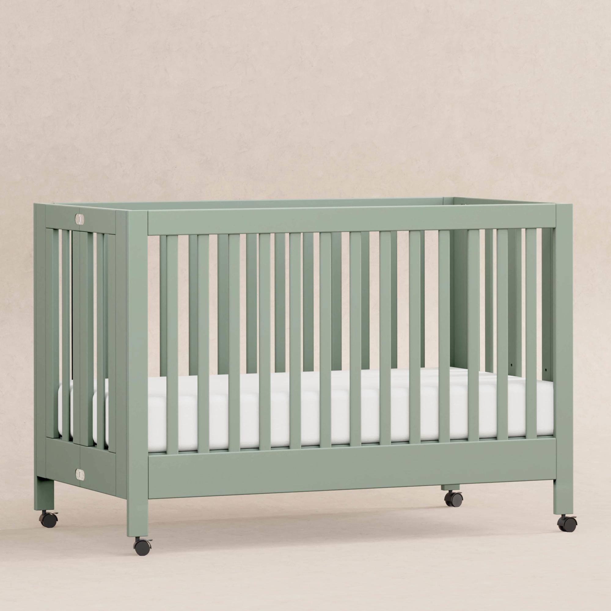 Babyletto Maki Portable Folding Crib with Toddler Bed Conversion Kit