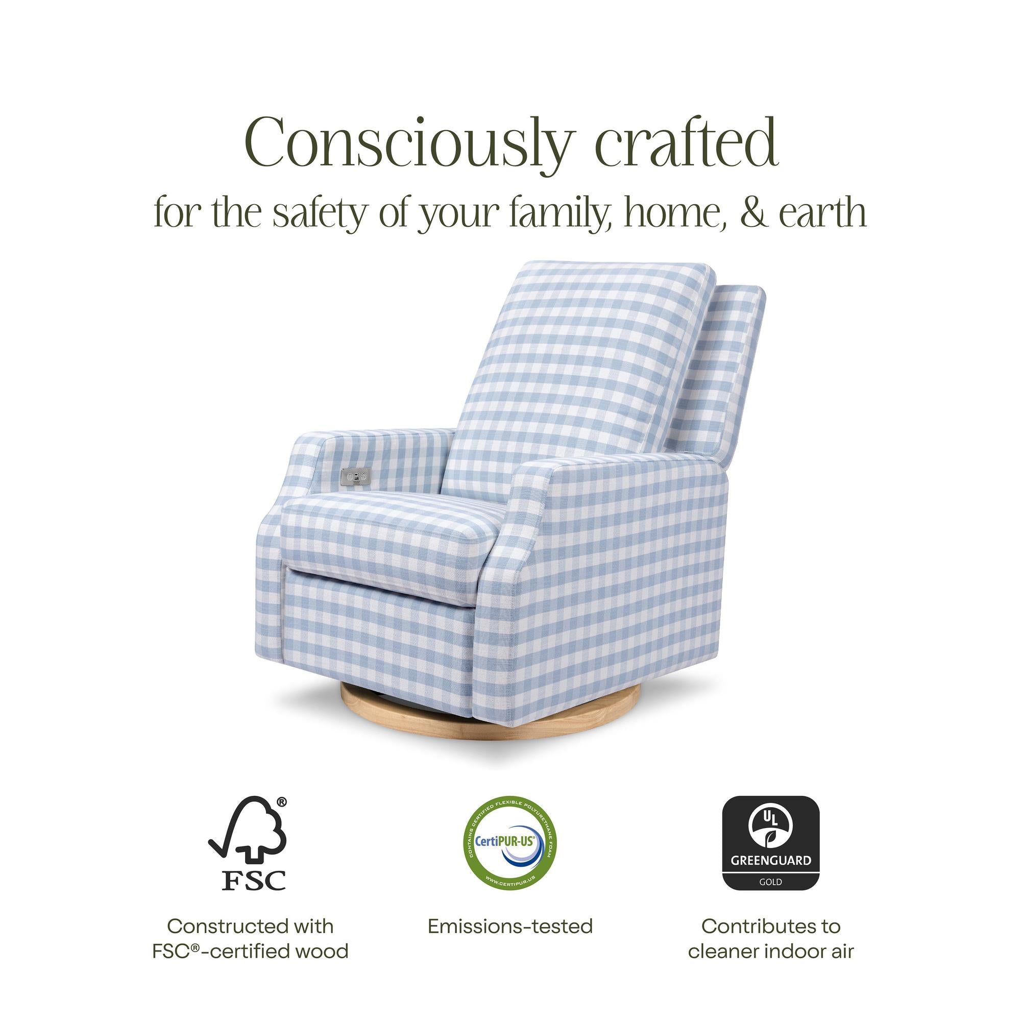 Namesake Crewe Electronic Recliner and Swivel Glider