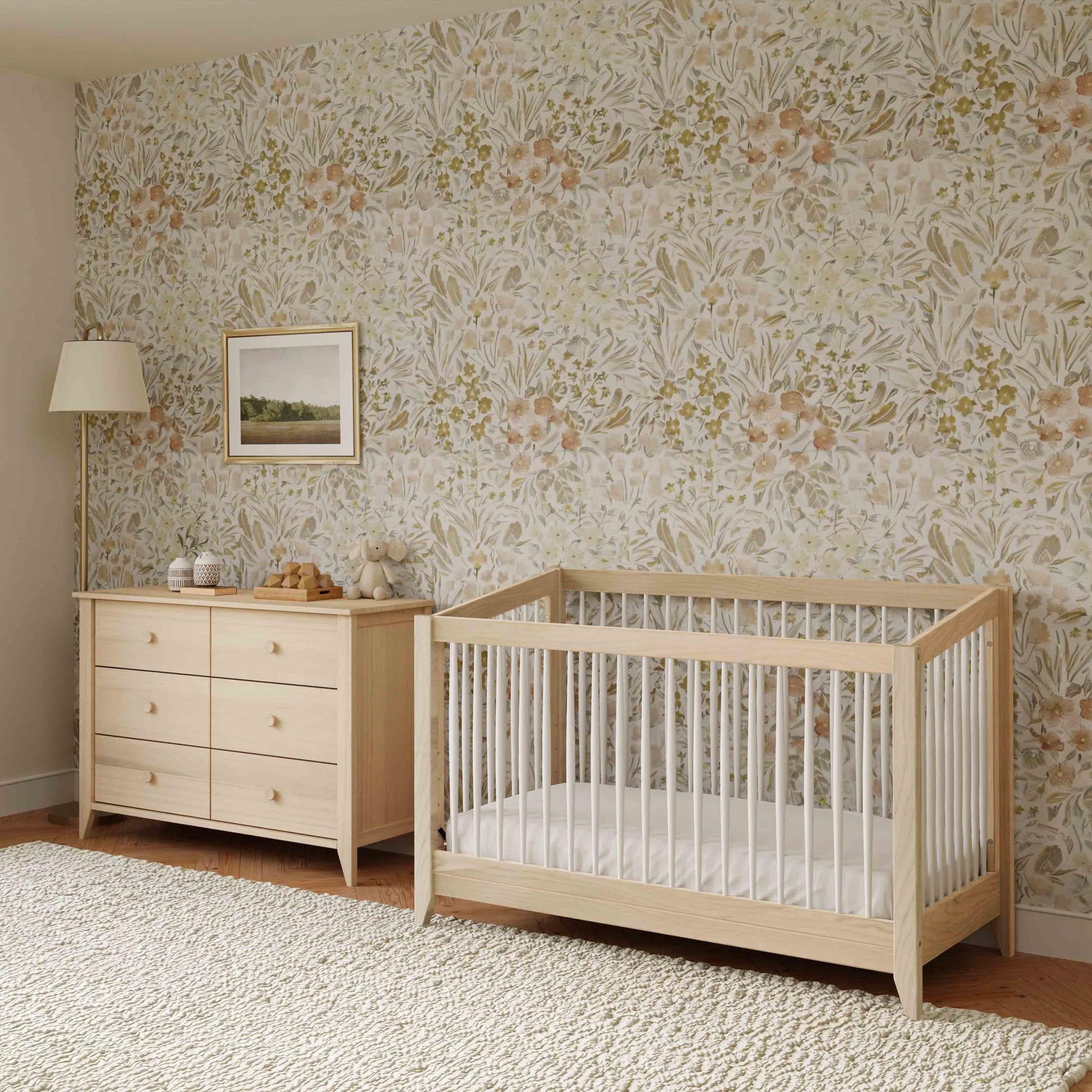 Babyletto Sprout 4-in-1 Convertible Crib with Toddler Bed Conversion Kit