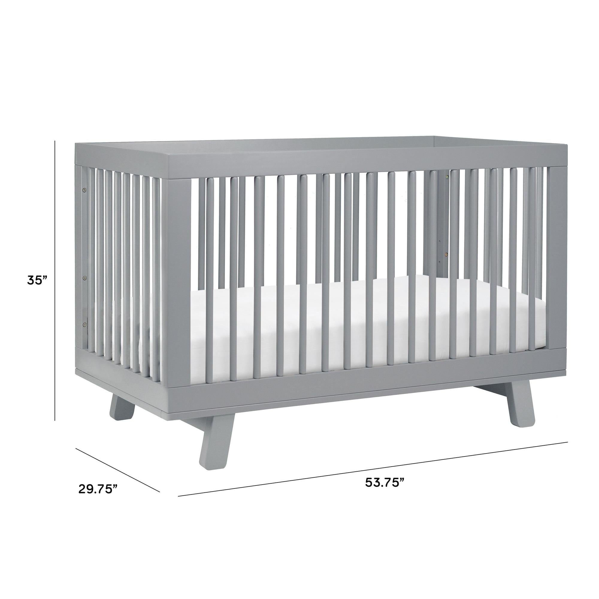 Babyletto Hudson 3-in-1 Convertible Crib with Toddler Bed Conversion Kit