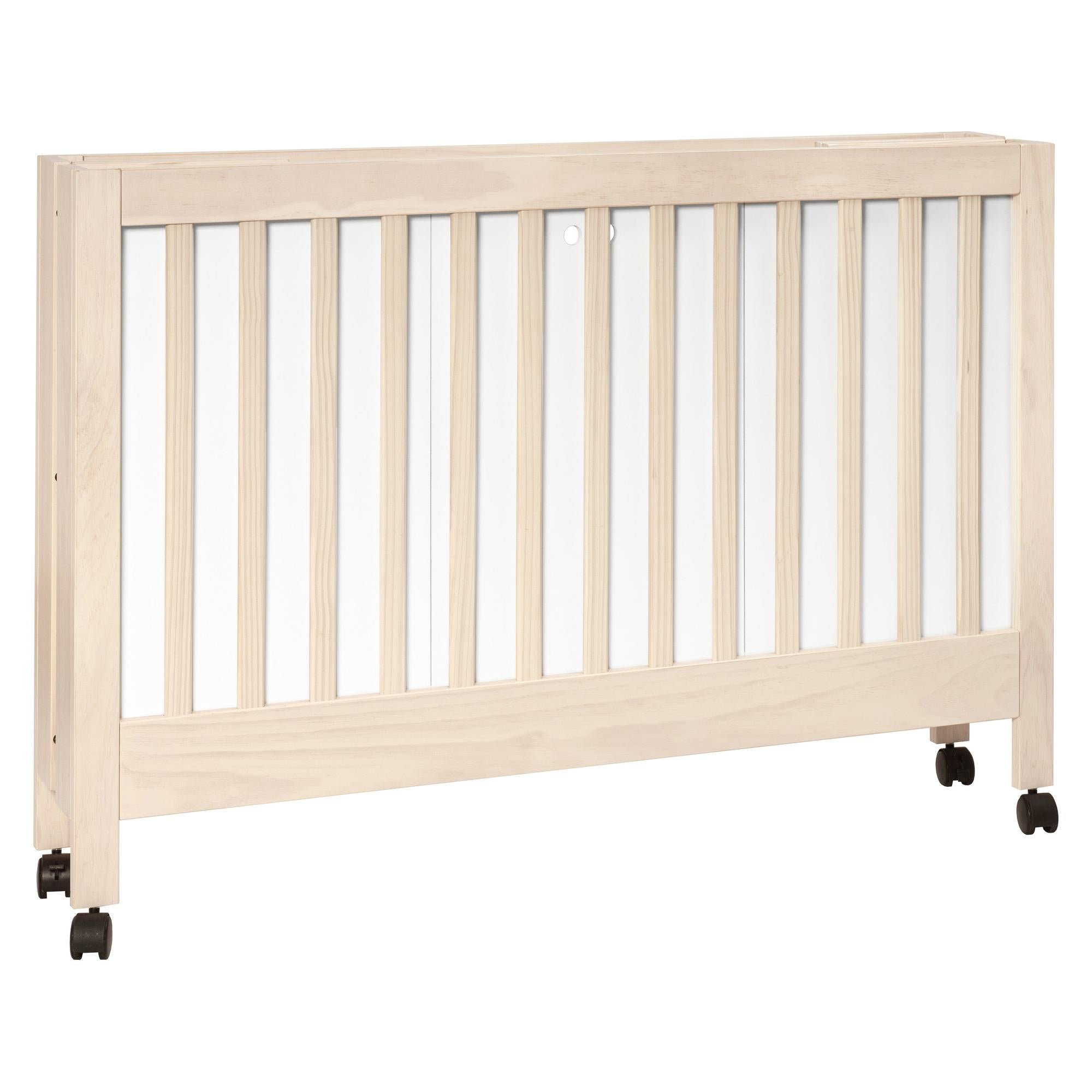 Babyletto Maki Portable Folding Crib with Toddler Bed Conversion Kit