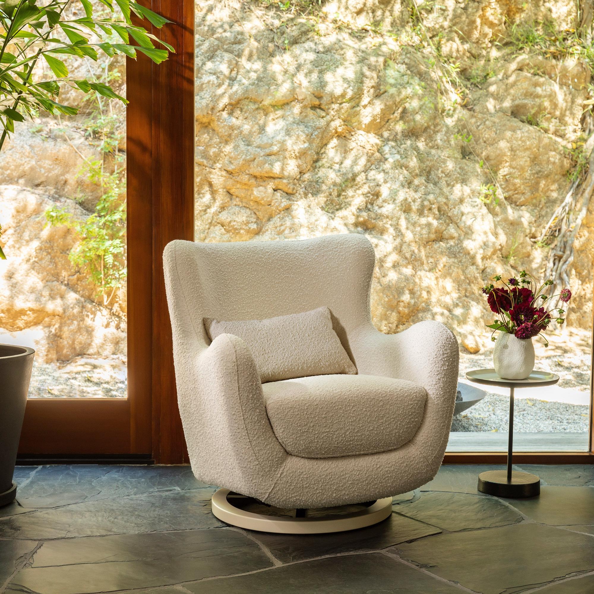 Babyletto Solstice Swivel Glider in Boucle