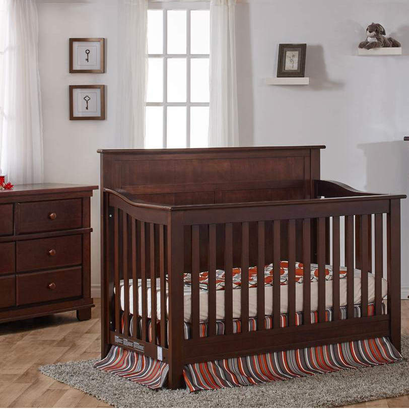 Pali Napoli Flat-Top Forever Crib + Double Dresser Set