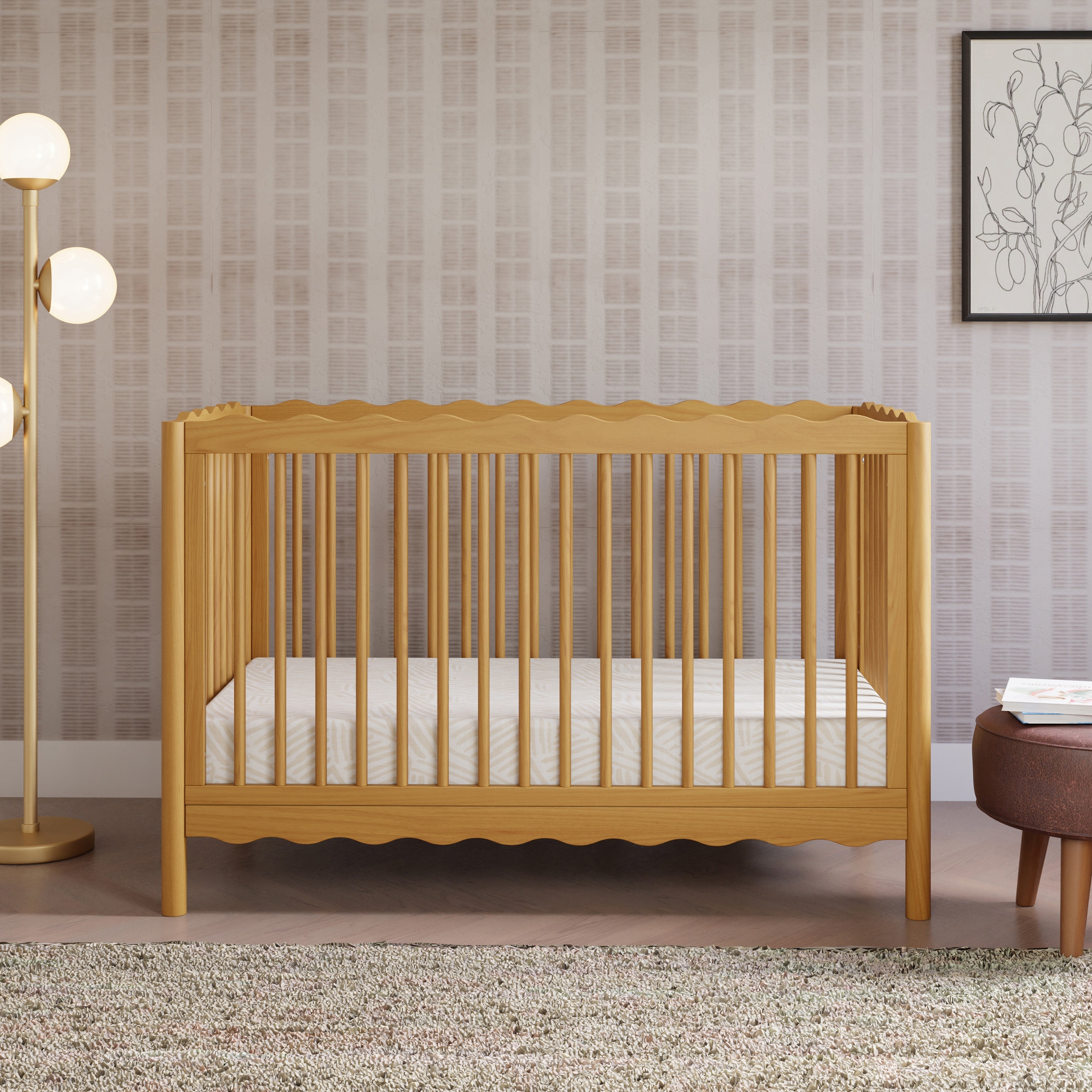 Babyletto Swell 4-in-1 Convertible Crib with Toddler Bed Conversion Kit