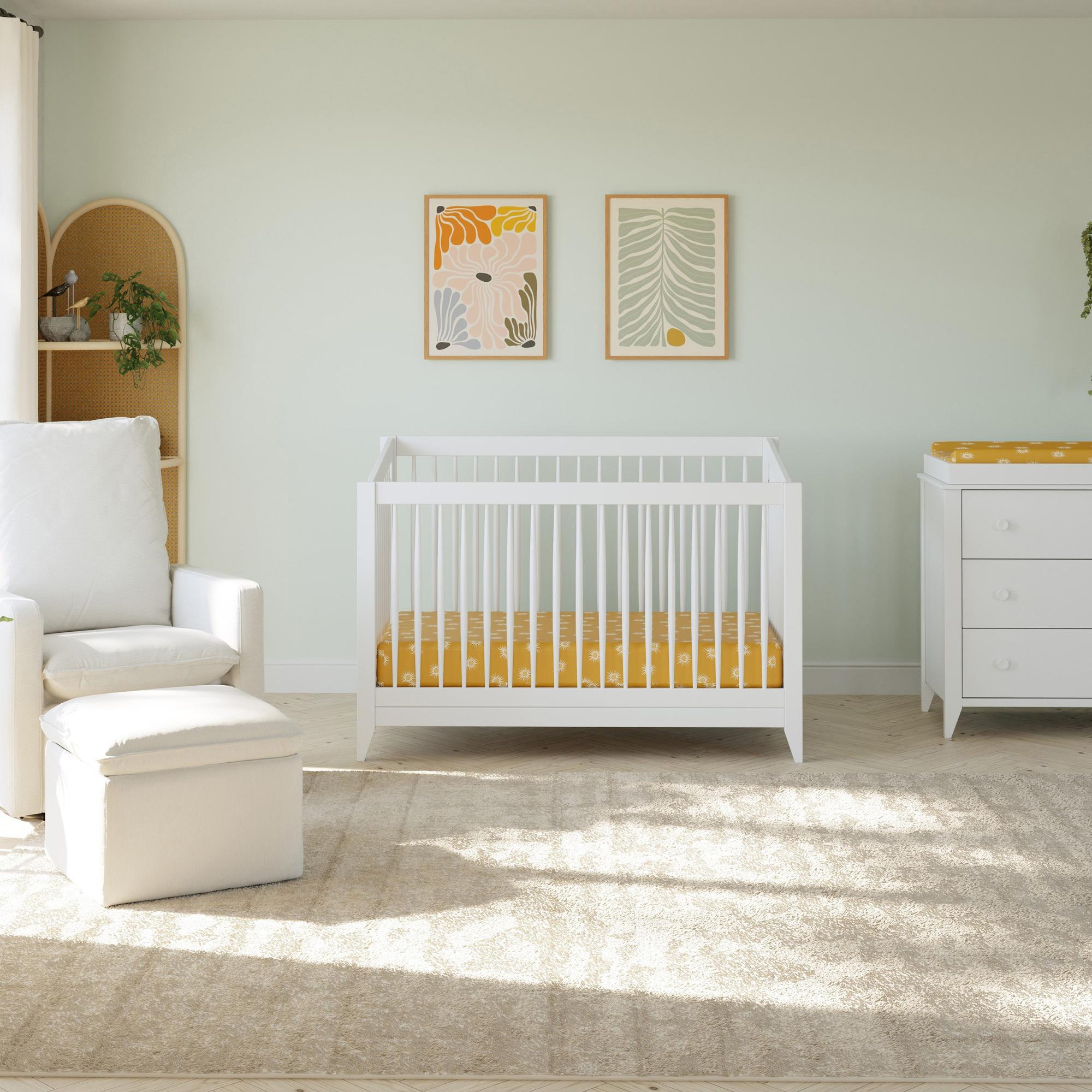 Babyletto Sprout 4-in-1 Convertible Crib with Toddler Bed Conversion Kit