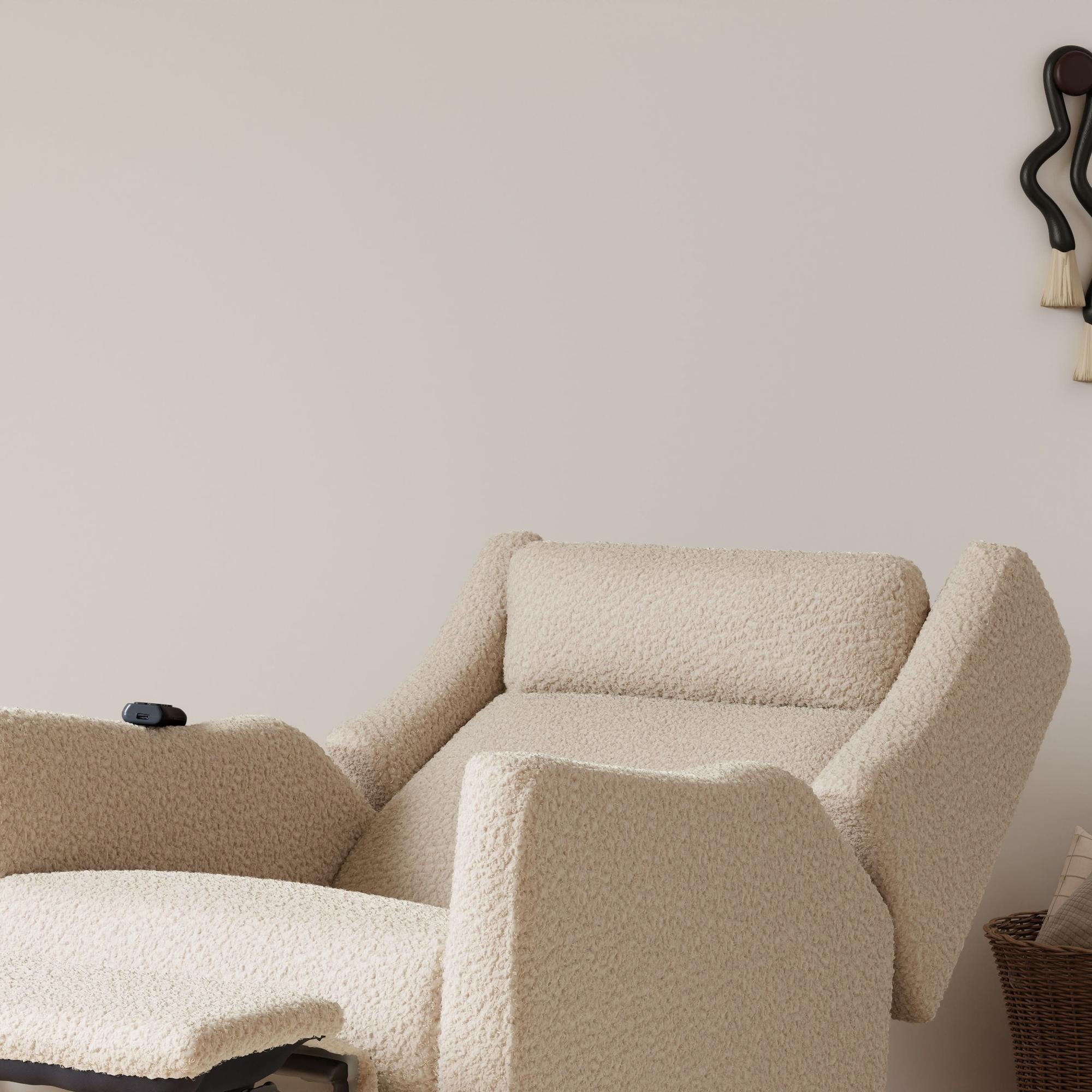 Babyletto Kiwi Deluxe Power Recliner & Swivel Glider with Heat and Massage